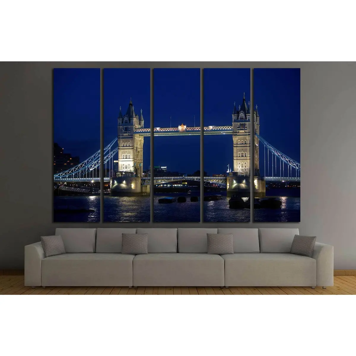 Tower Bridge In London №781 Ready To Hang Canvas Print 3