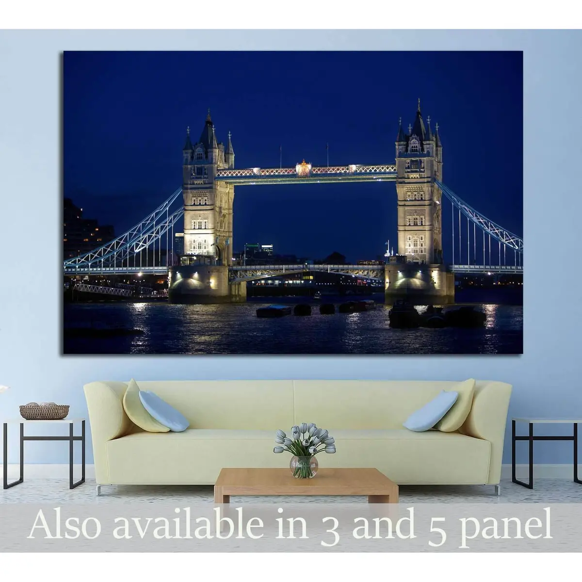Tower Bridge In London №781 Ready To Hang Canvas Print 1