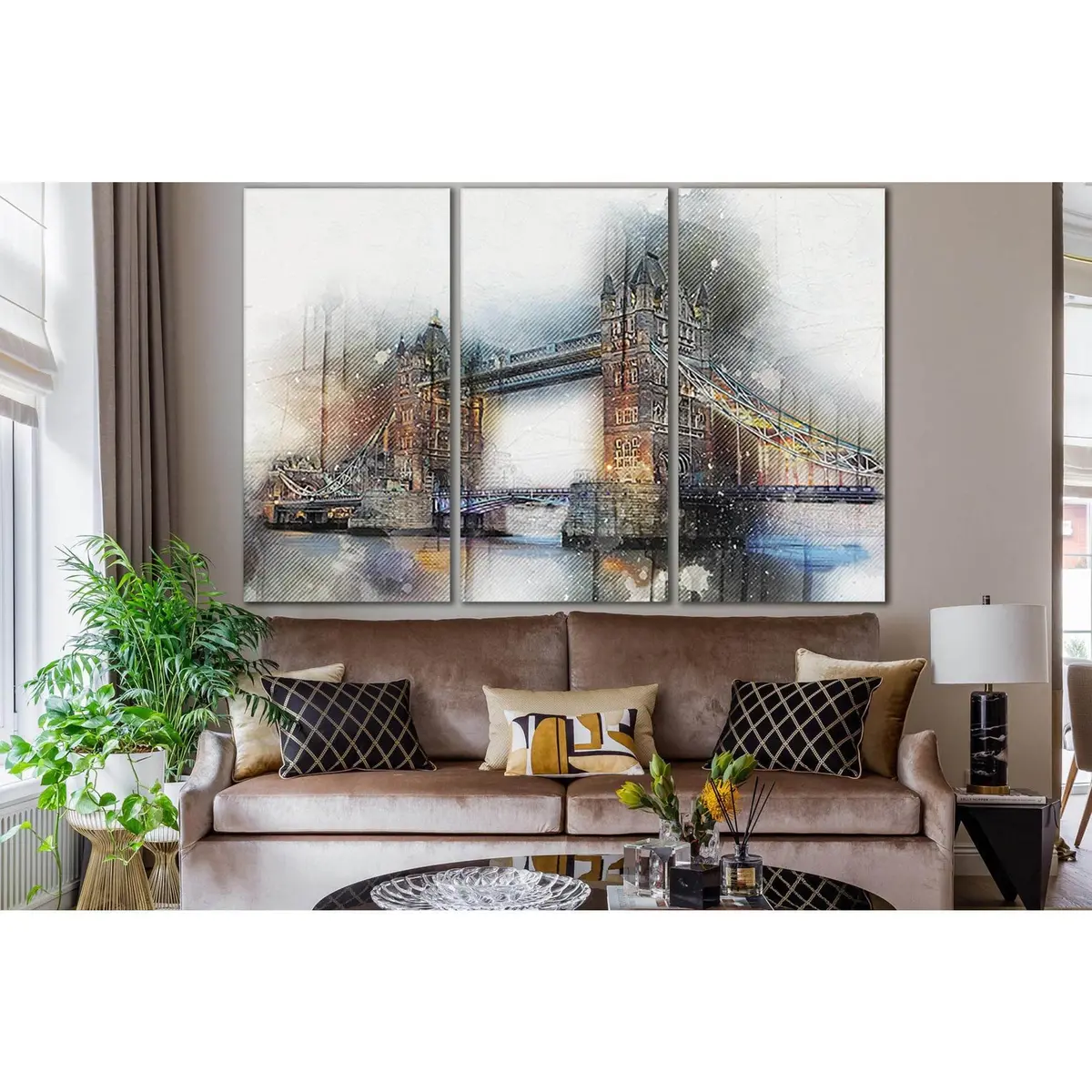 Tower Bridge In London №Sl1122 Ready To Hang Canvas Print 5