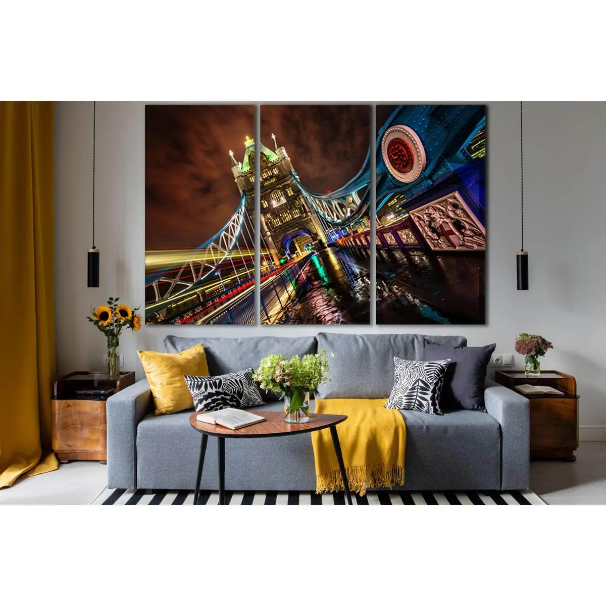 Tower Bridge In Night Lights №Sl1126 Ready To Hang Canvas Print 5