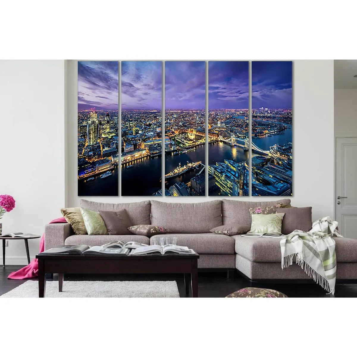 Tower Bridge London Canvas Art Print №SL1125 – Ready-to-Hang Cityscape Wall Decor