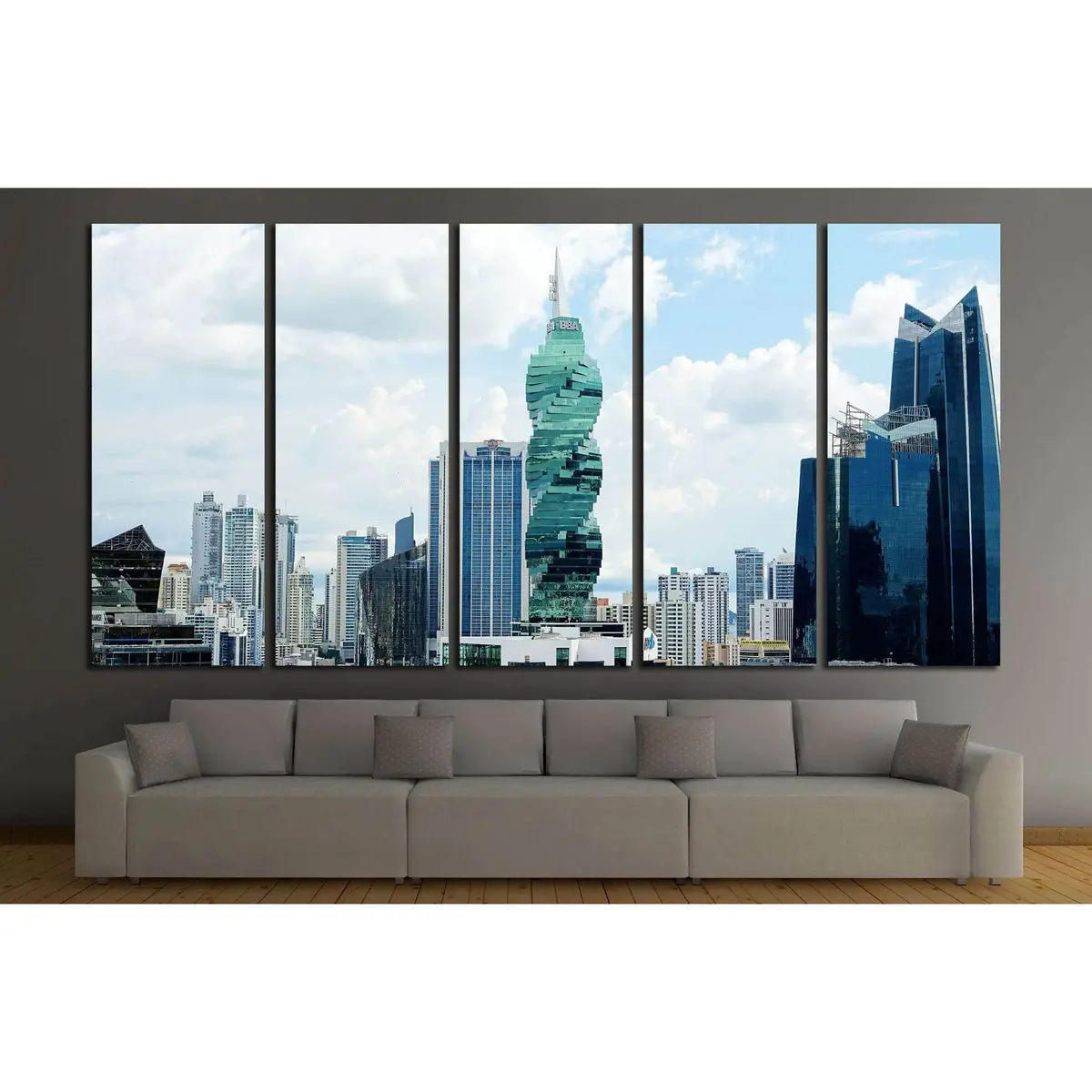 Modern Panama City Office Tower #2402 Canvas Wall Art – Ready to Hang - Image 3