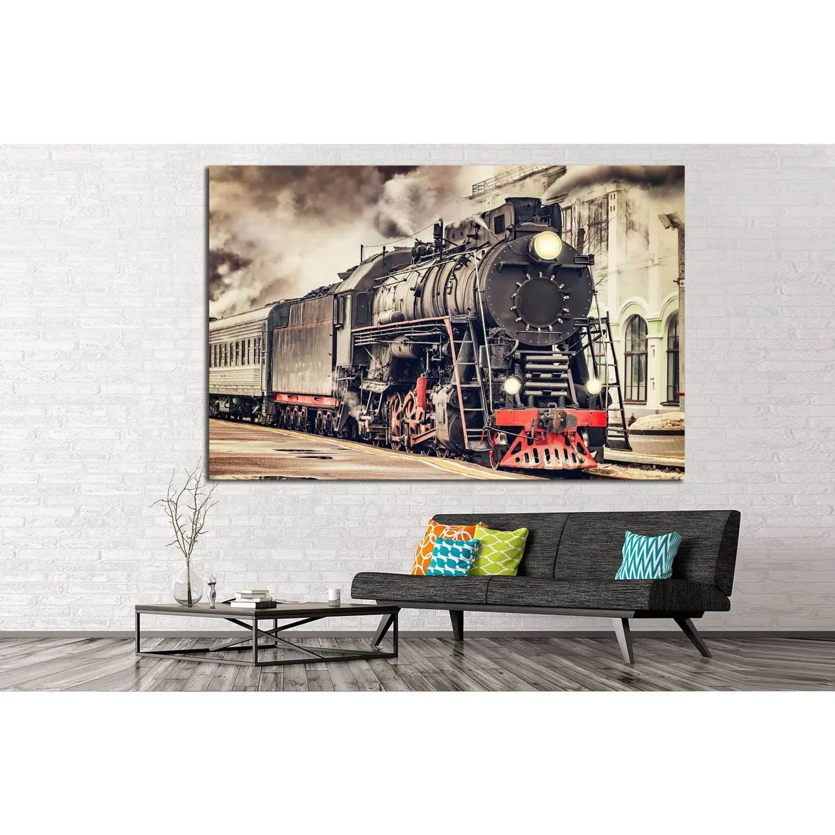 Train №231 Ready To Hang Canvas Print 2