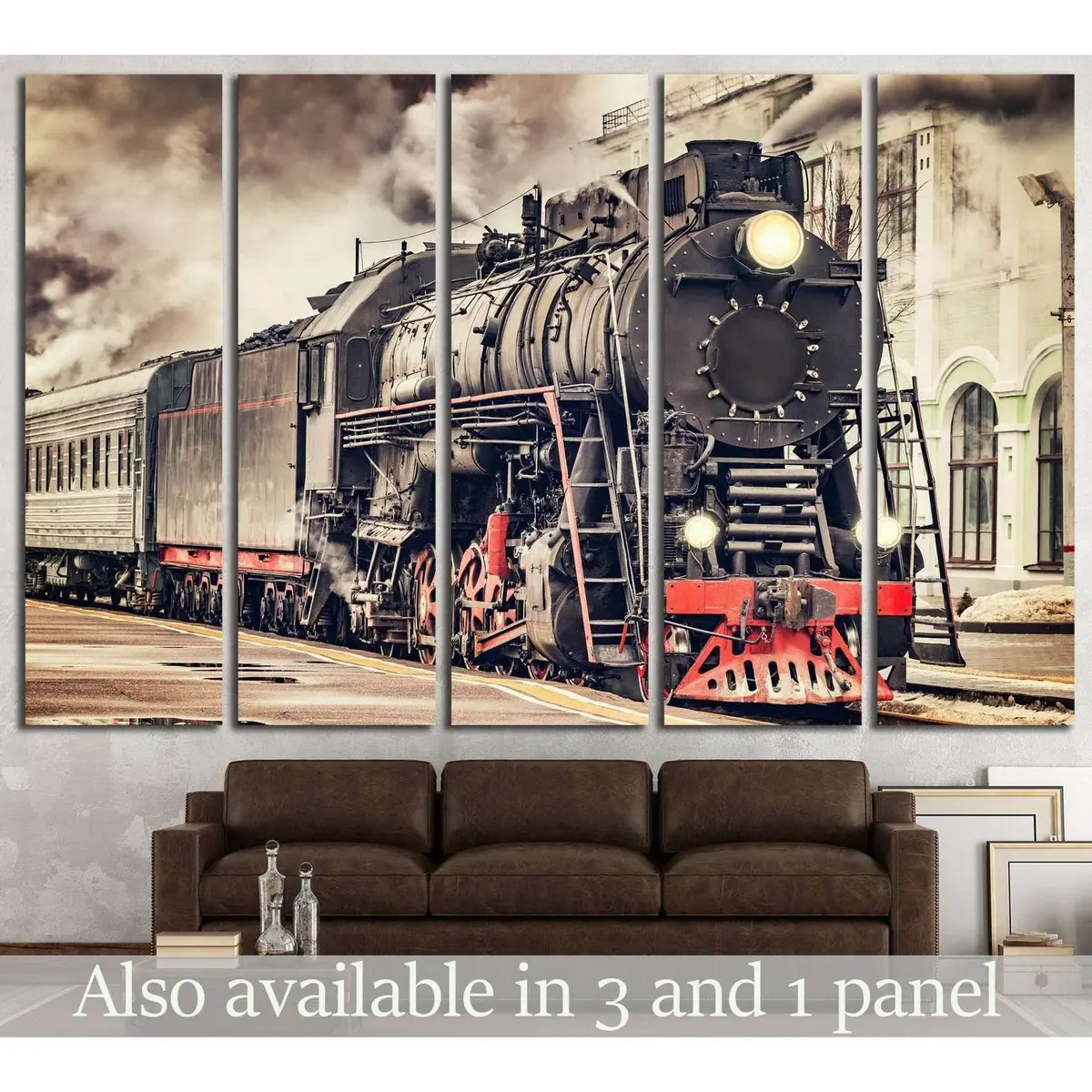 Vintage Train No. 231 Canvas Wall Art – Premium Ready-to-Hang Print
