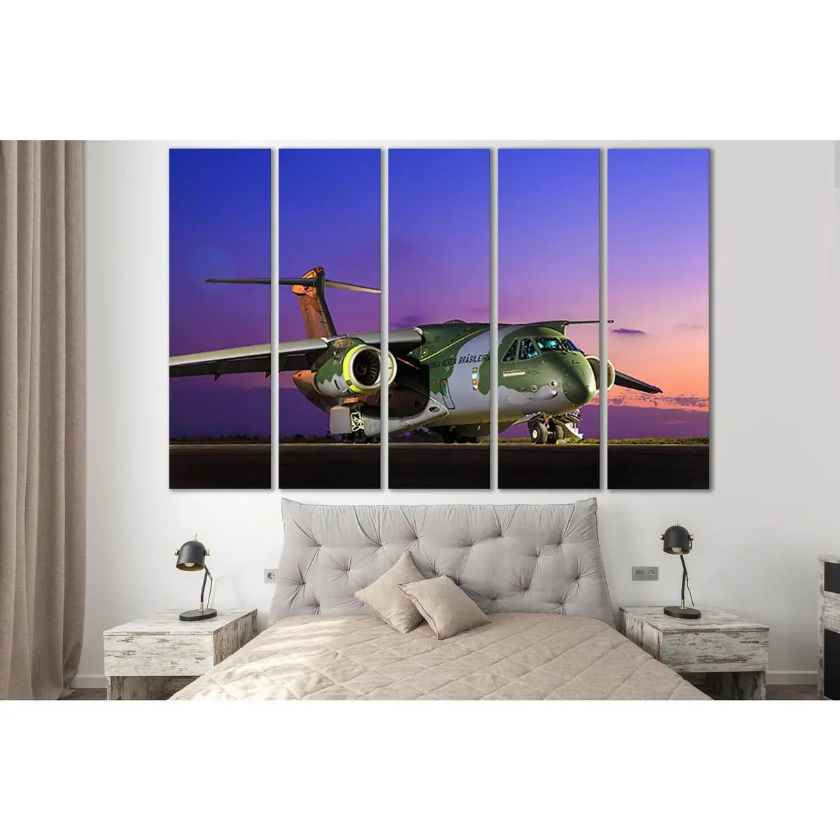 Ready-to-Hang Embraer KC-390 Aviation Canvas Print