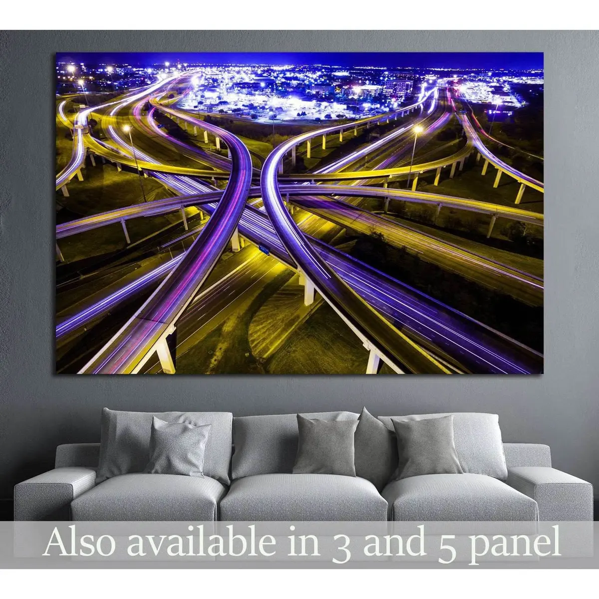 Transportation Highway №1063 Ready To Hang Canvas Print 1