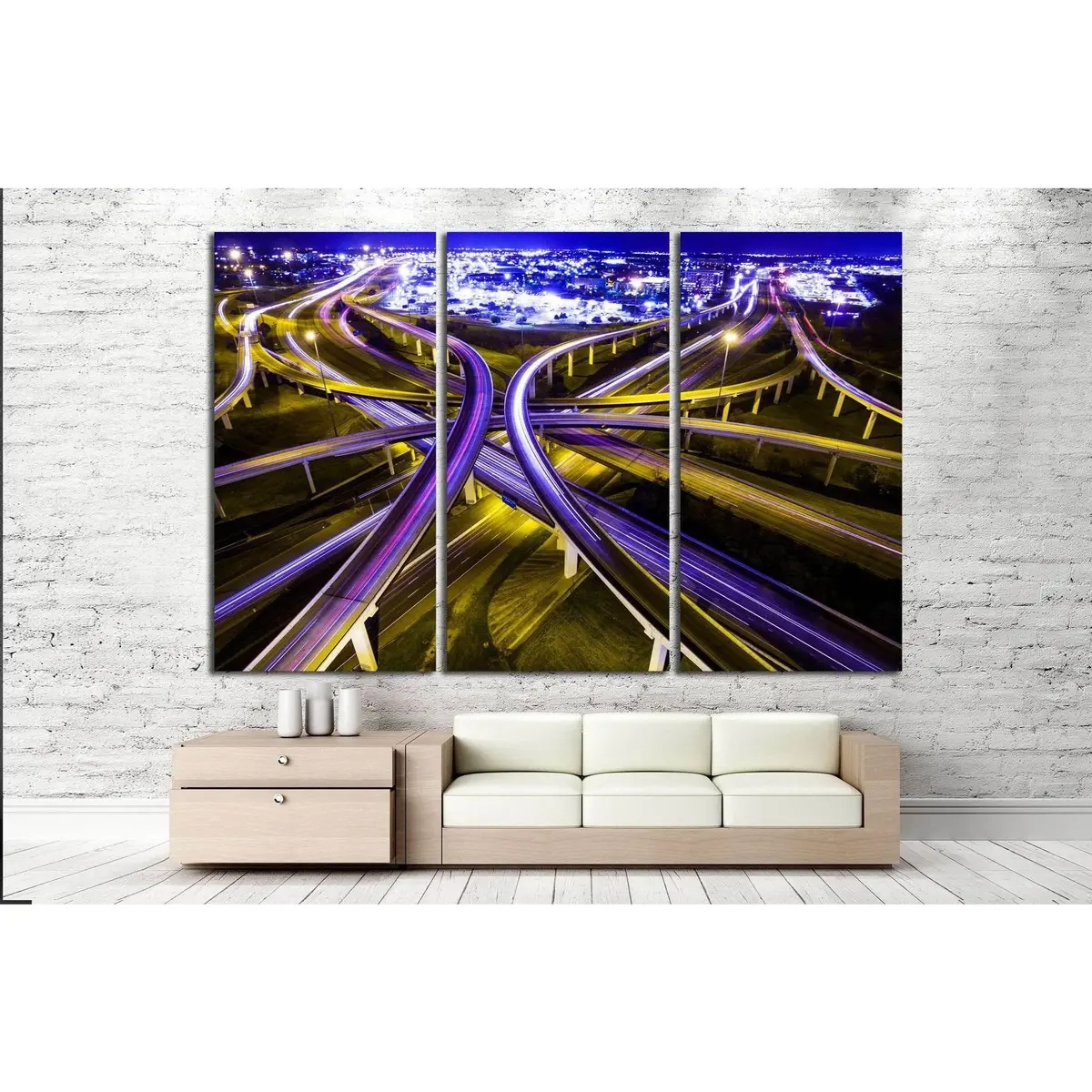 Transportation Highway №1063 Ready To Hang Canvas Print 5