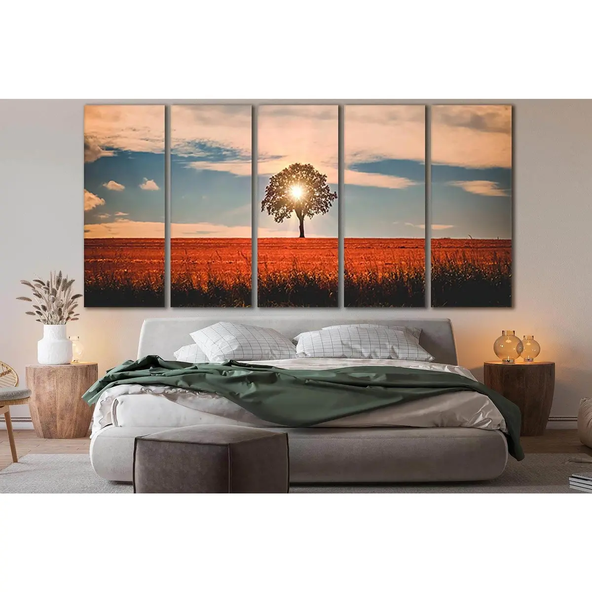 Sunlit Tree Canvas Art №SL821 – Premium Ready-to-Hang Wall Decor - Image 3