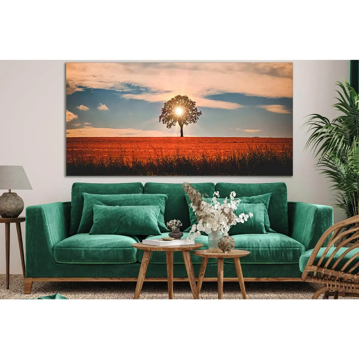 Tree In The Sunbeams №Sl821 Ready To Hang Canvas Print 1