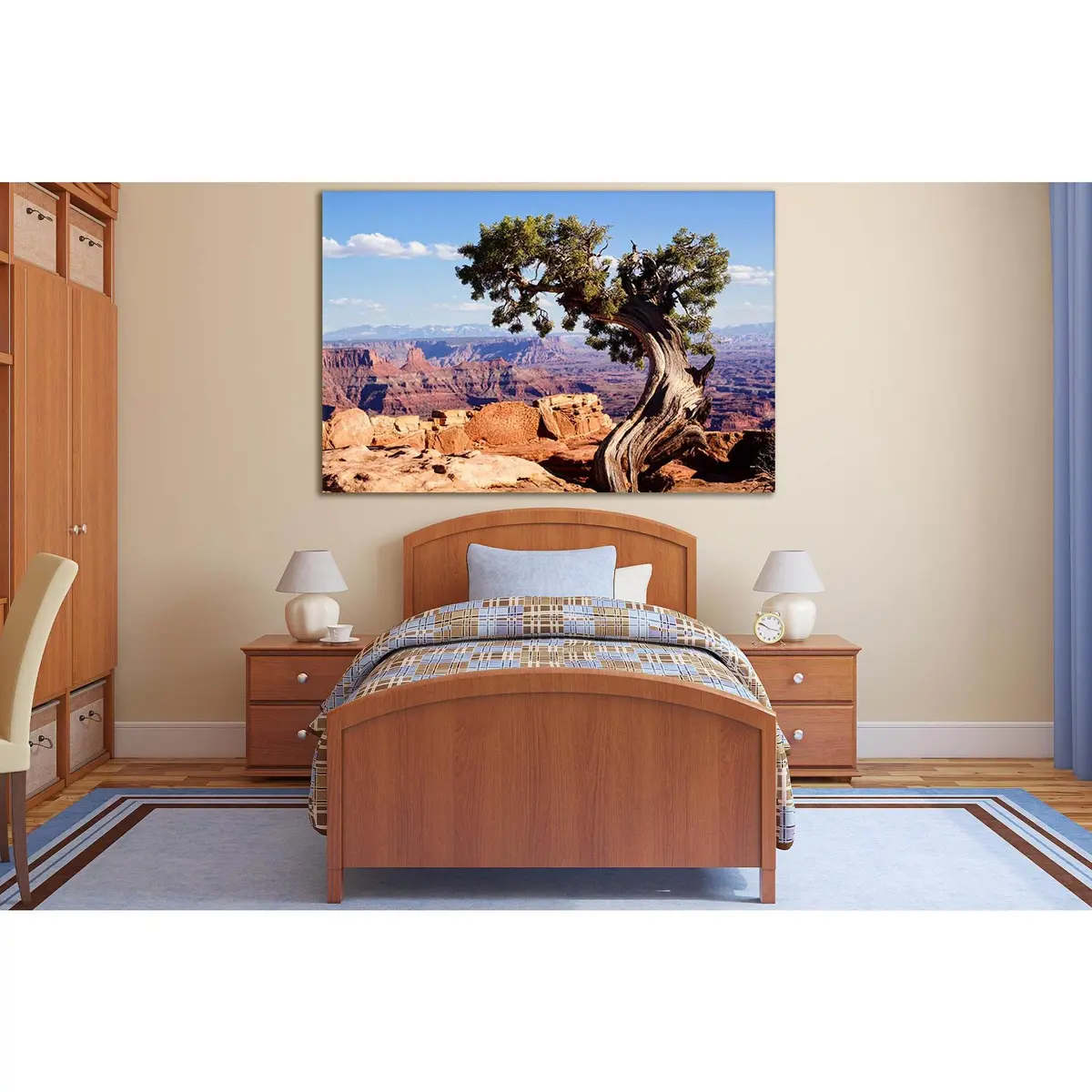 Tree Near A Cliff №Sl1082 Ready To Hang Canvas Print 1