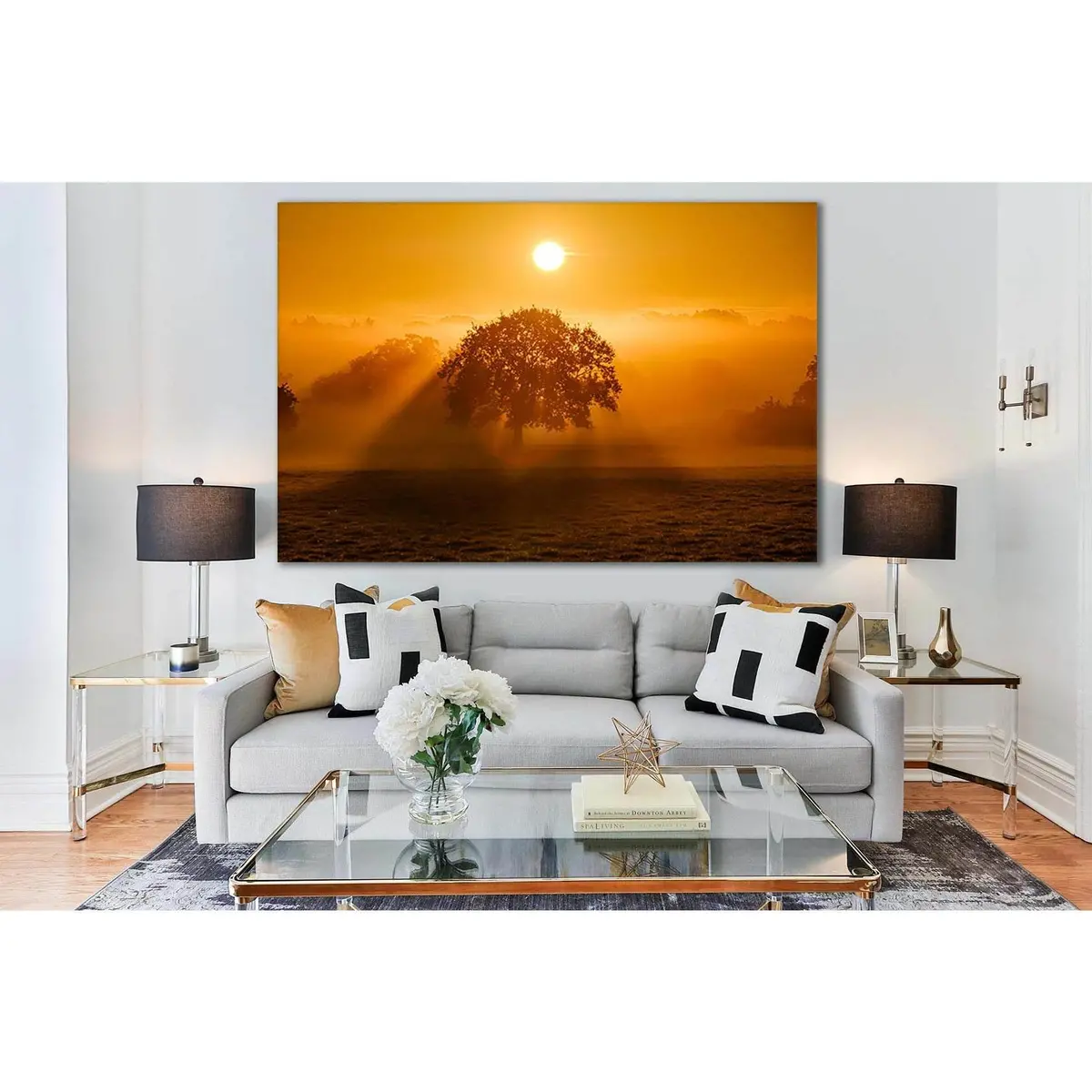 Tree Sky And Cloud At Sunrise №Sl524 Ready To Hang Canvas Print 1