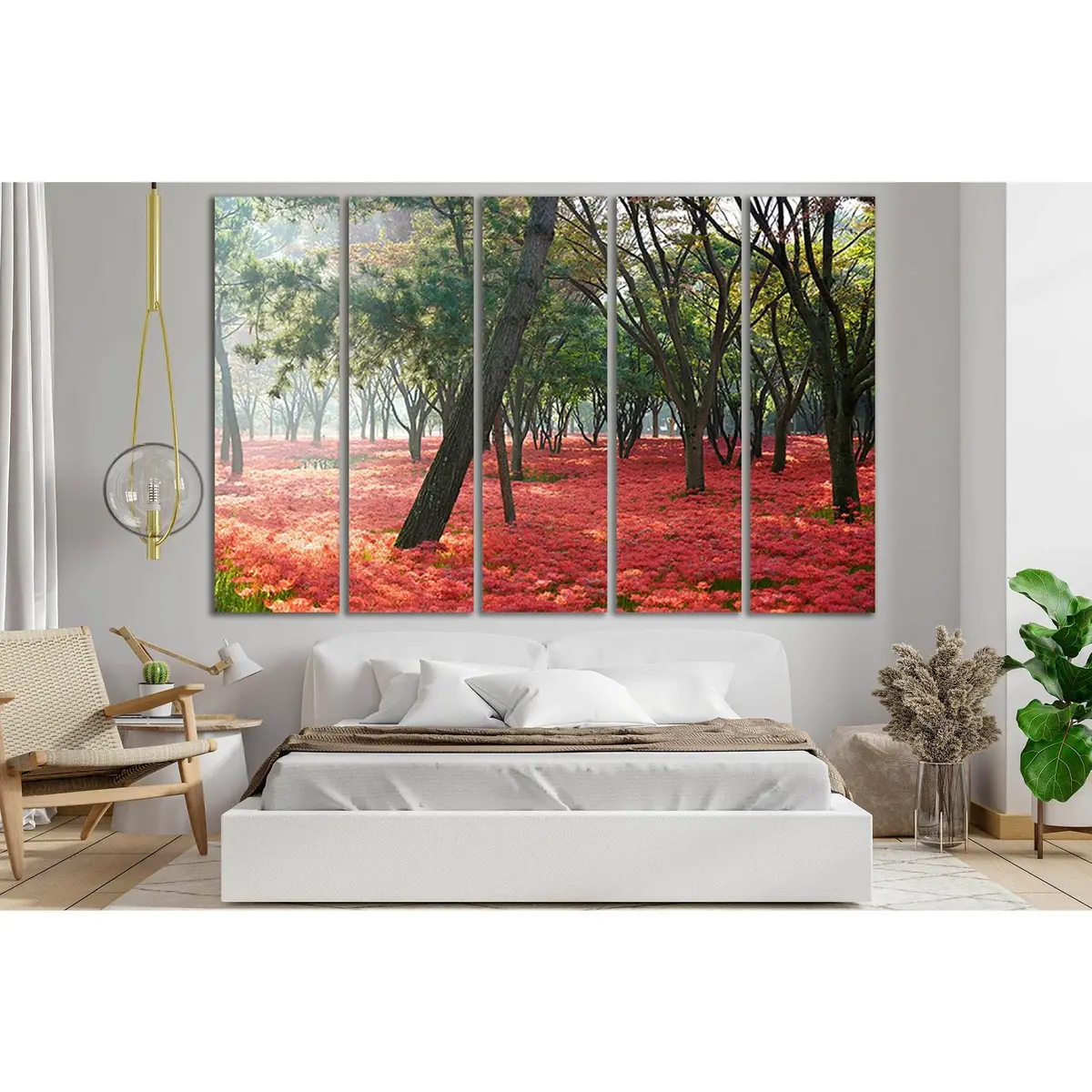 Botanical Park Scene Canvas Art №SL724 – Premium Ready-to-Hang Wall Decor - Image 3