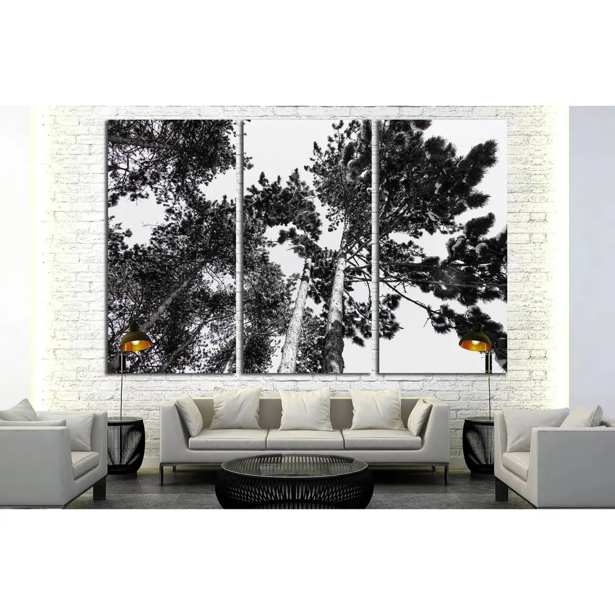 Treetop Covered With Snow №2837 Ready To Hang Canvas Print 5