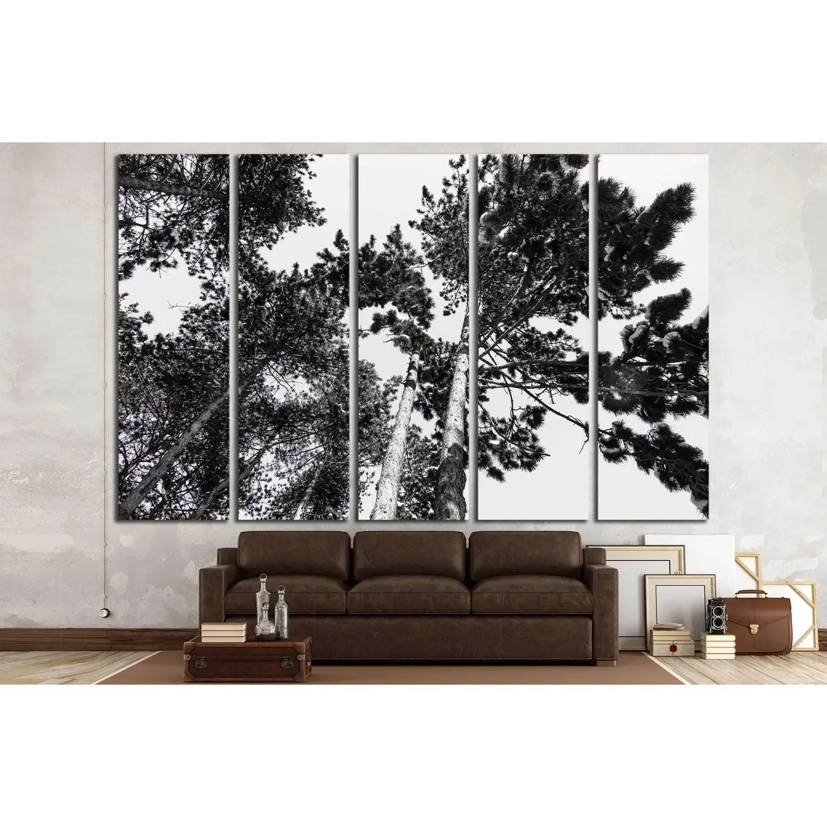Snowy Treetop Canvas Art Print #2837 – Premium Ready-to-Hang Wall Decor - Image 3