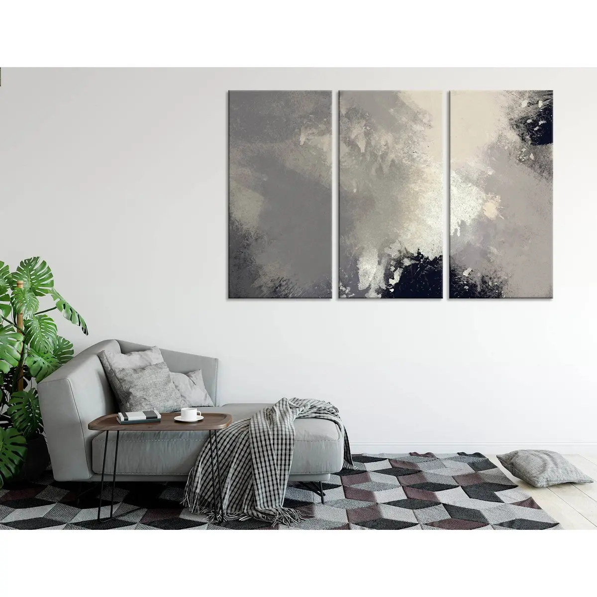 Treetops And Gray Sky Abstract №04358 Ready To Hang Canvas Print 5