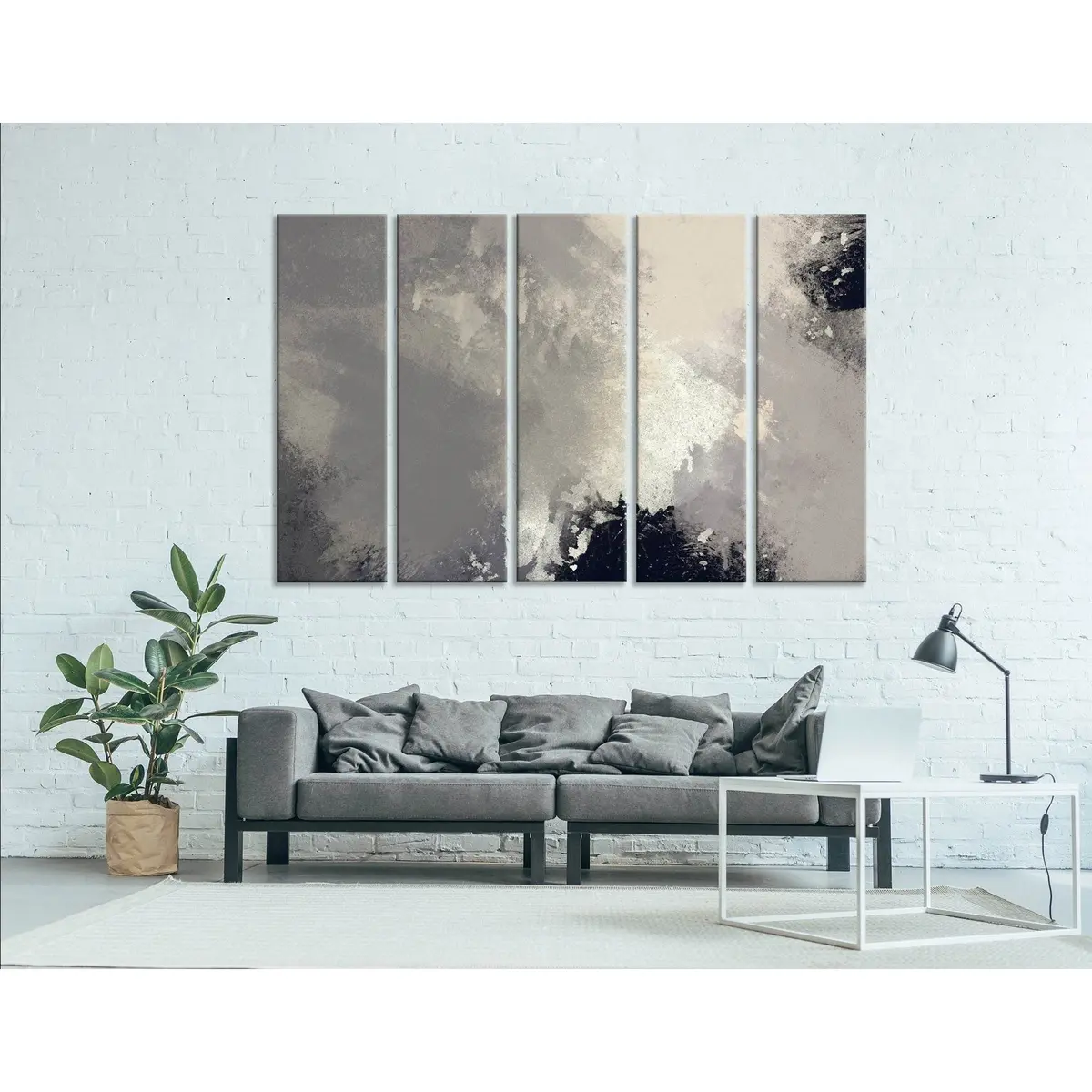 Abstract Treetops Against Gray Sky Canvas Art №04358 – Premium Ready-to-Hang Wall Decor - Image 3