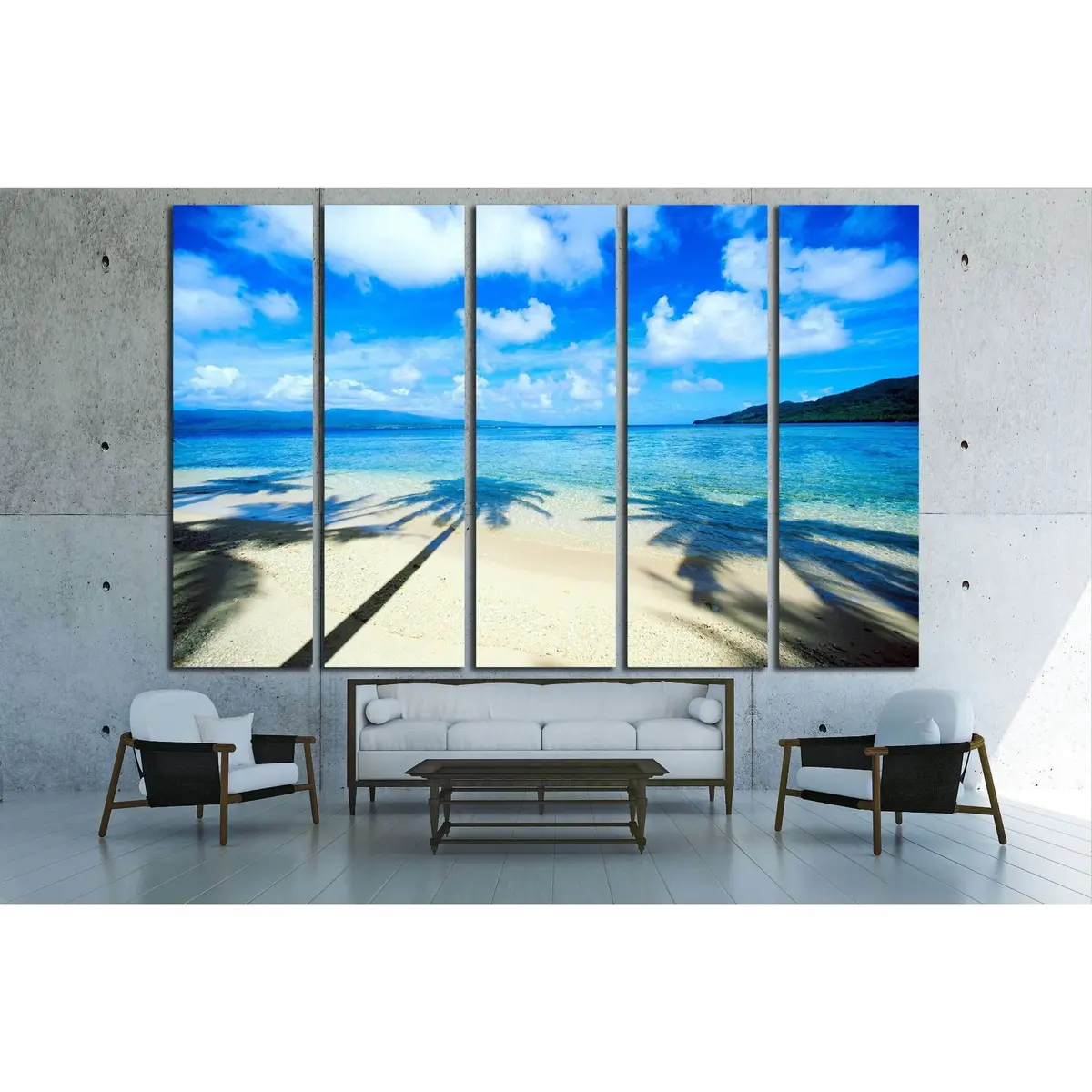Tropical Beach #3199 Premium Ready-to-Hang Canvas Wall Art - Image 3