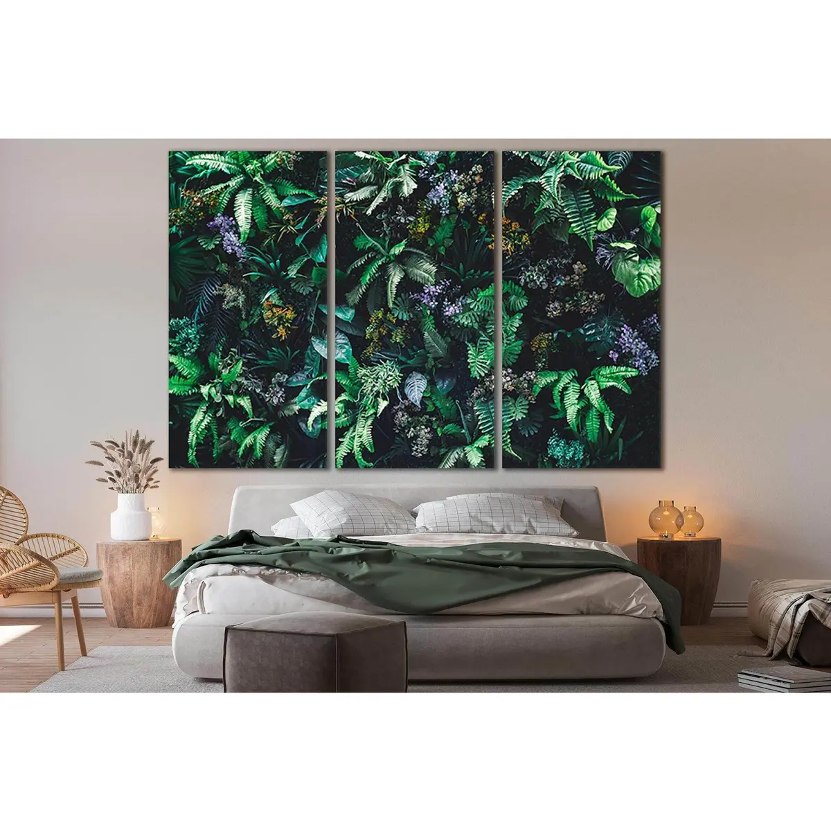 Tropical Green Leaves №Sl679 Ready To Hang Canvas Print 5