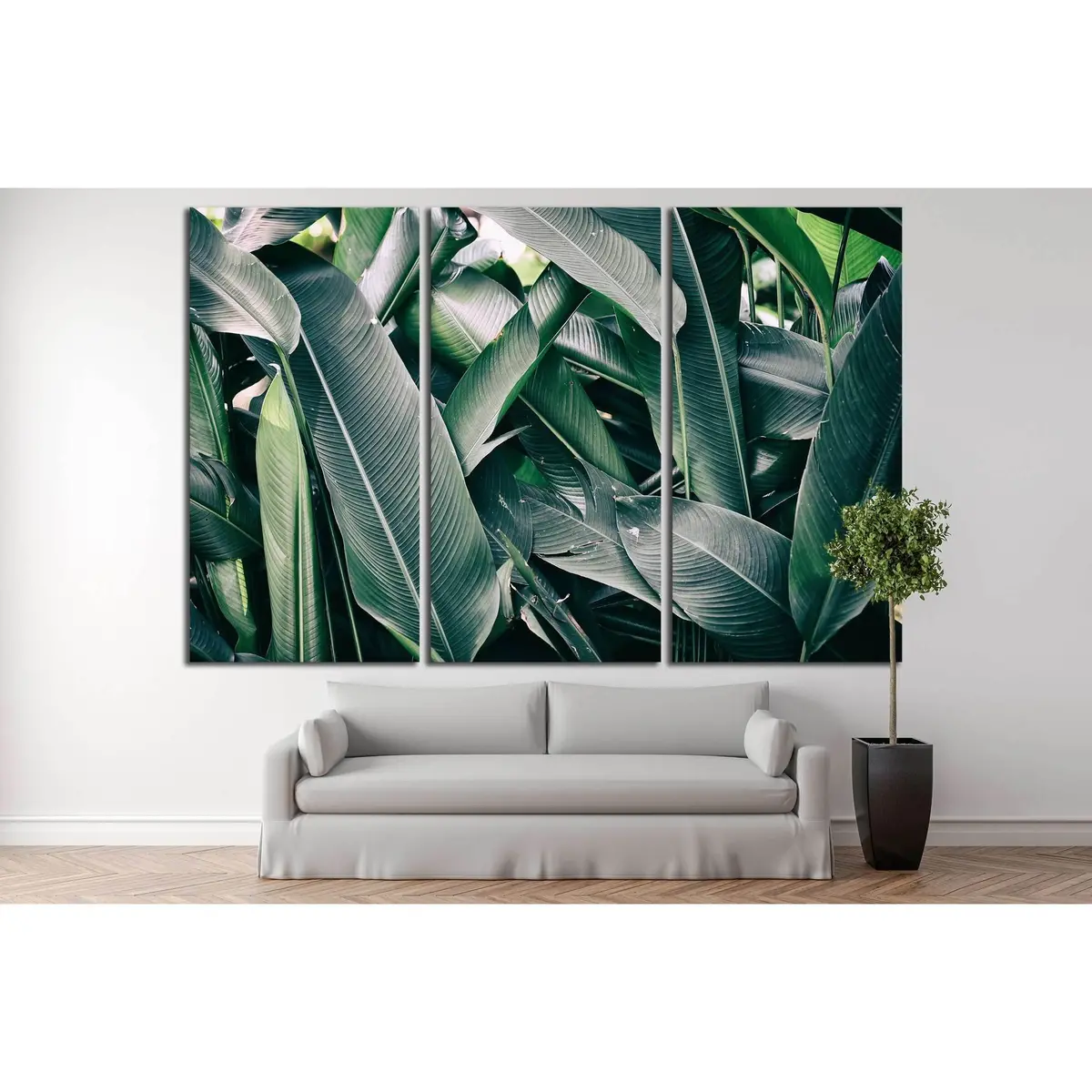 Tropical Leaves №2825 Ready To Hang Canvas Print 5