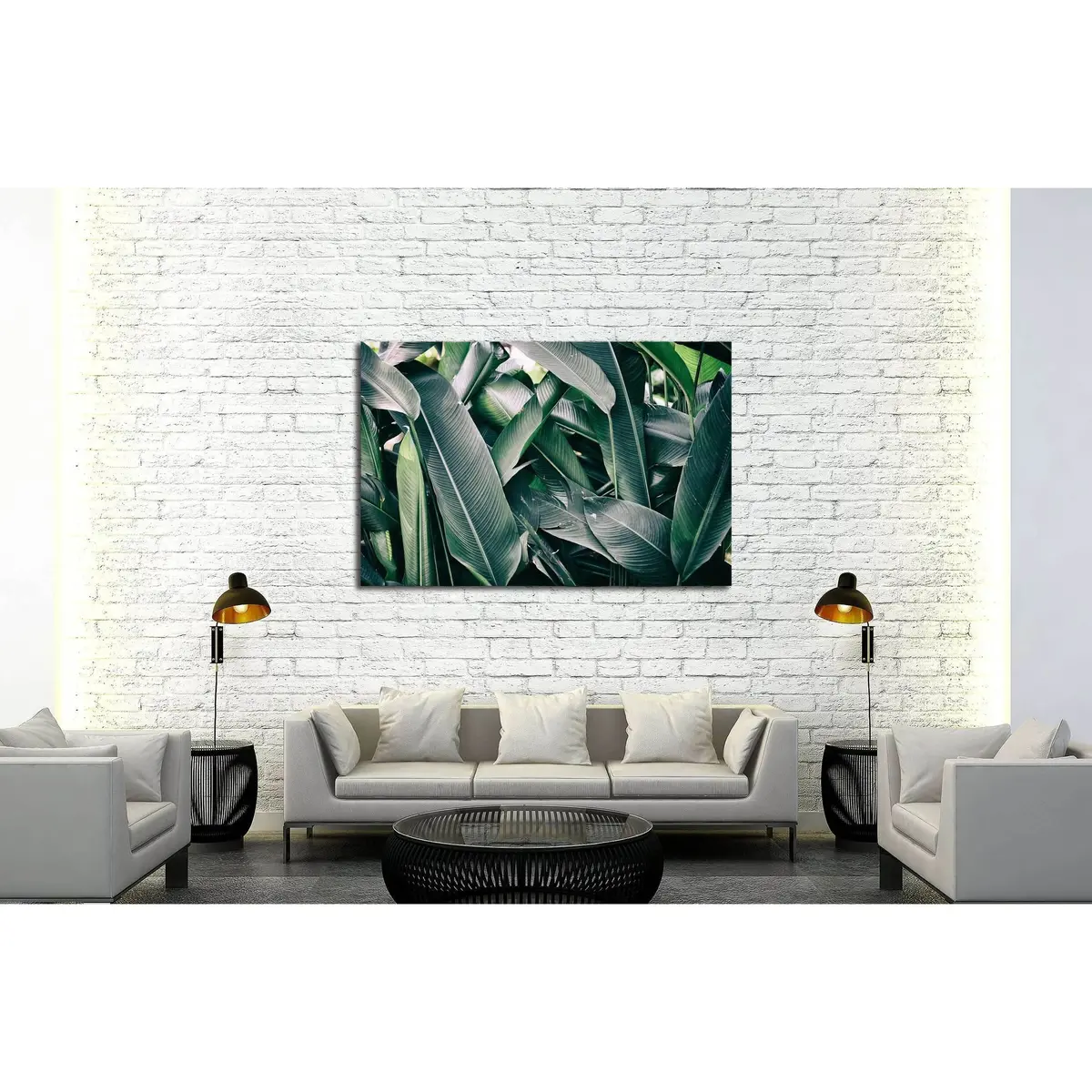 Tropical Leaves №2825 Ready To Hang Canvas Print 3