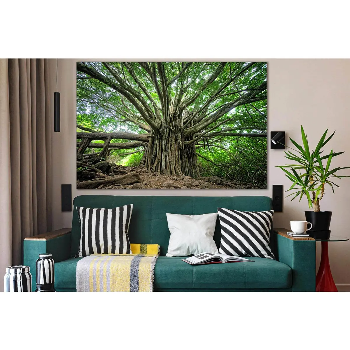 Tropical Tree №Sl1080 Ready To Hang Canvas Print 1