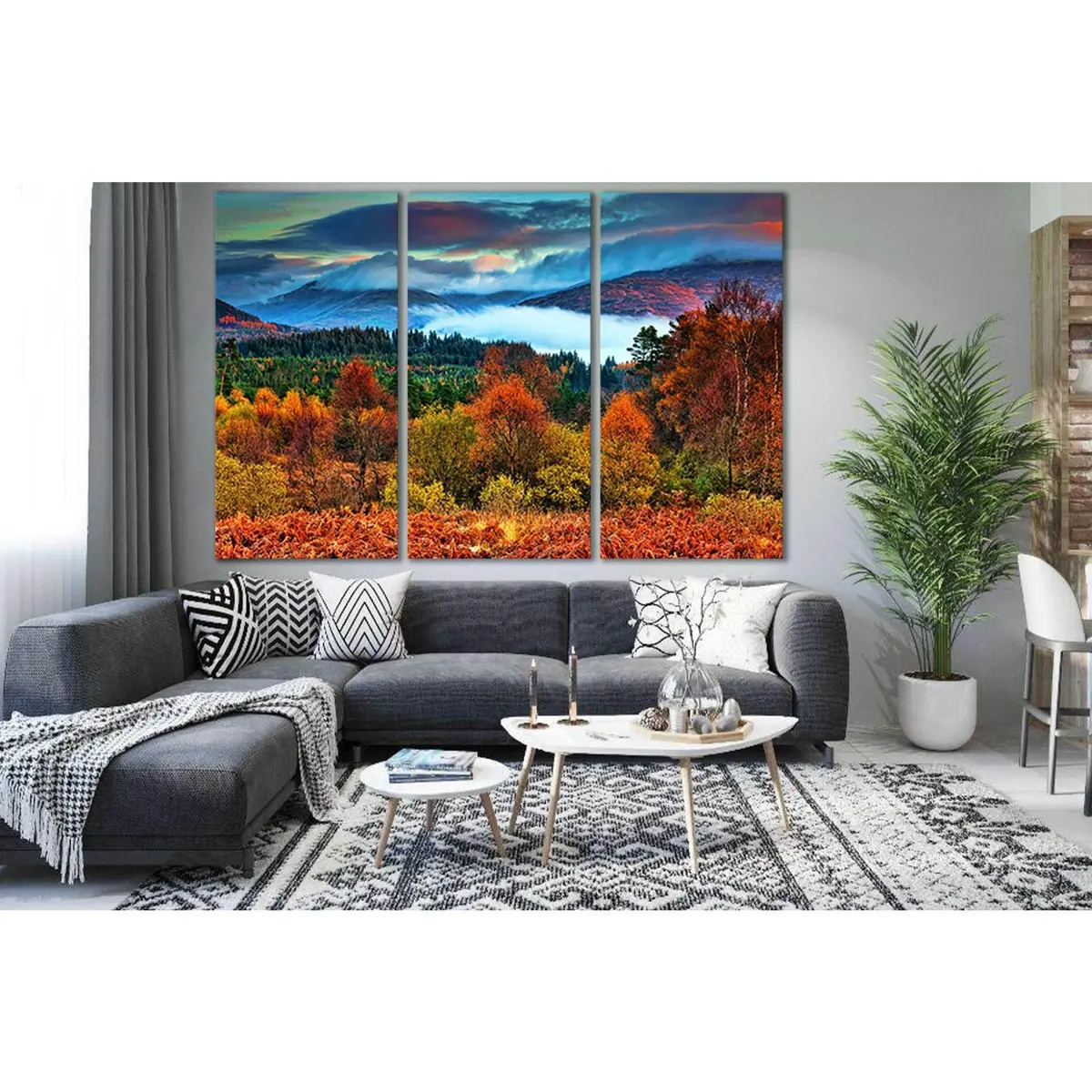 Trossachs National Park Autumn №Sl1482 Ready To Hang Canvas Print 5
