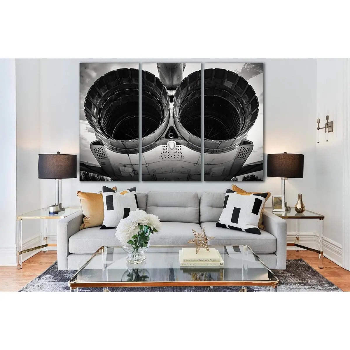 Turbines Of Military Plane №Sl756 Ready To Hang Canvas Print 5