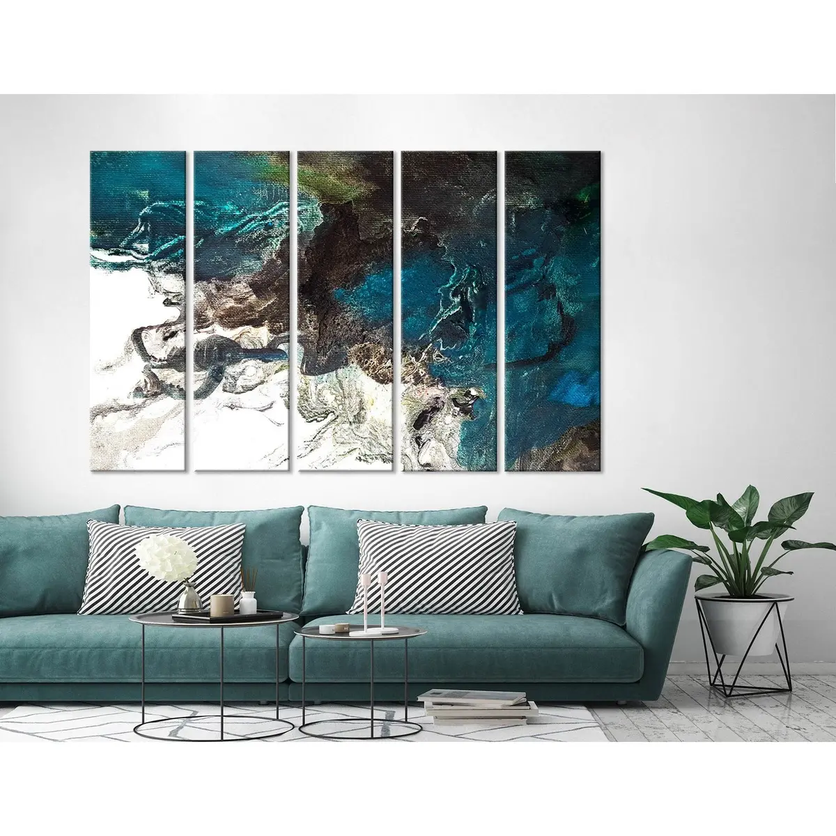 Abstract Sea Turtle Canvas Art Print №04267 – Ready-to-Hang Wall Decor - Image 3