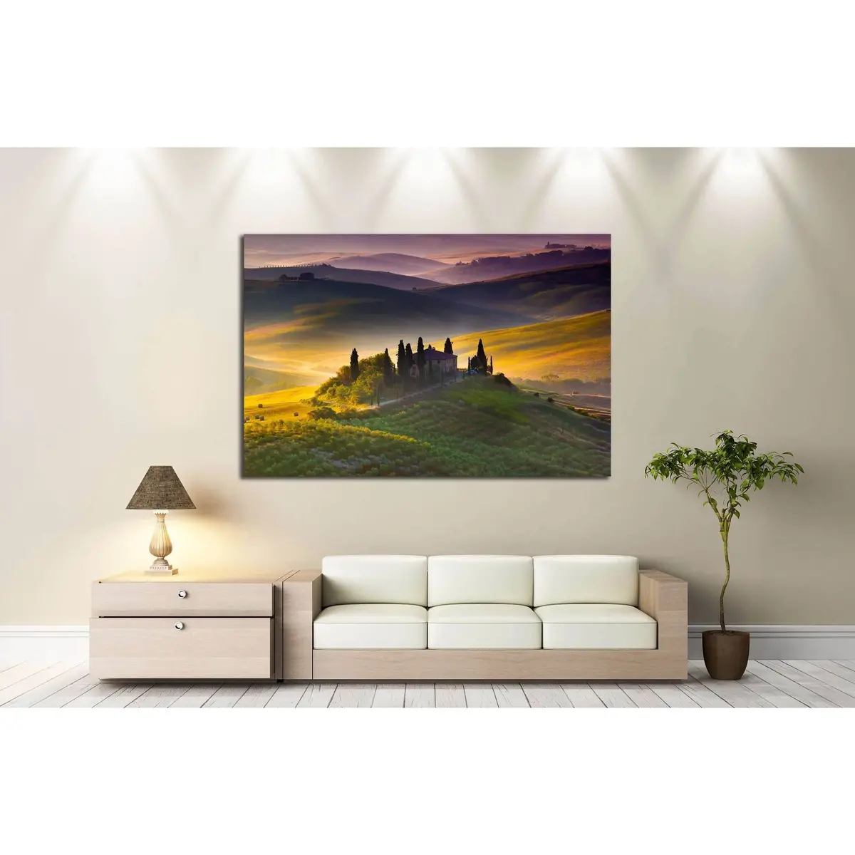 Tuscany, Landscape. Italy №2609 Ready To Hang Canvas Print 3