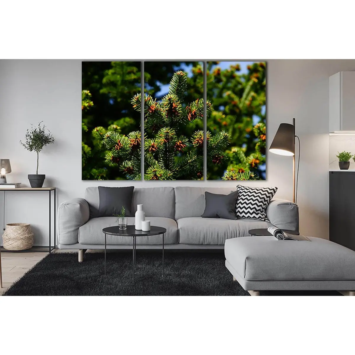 Twigs Of Pine Nearby №Sl822 Ready To Hang Canvas Print 5