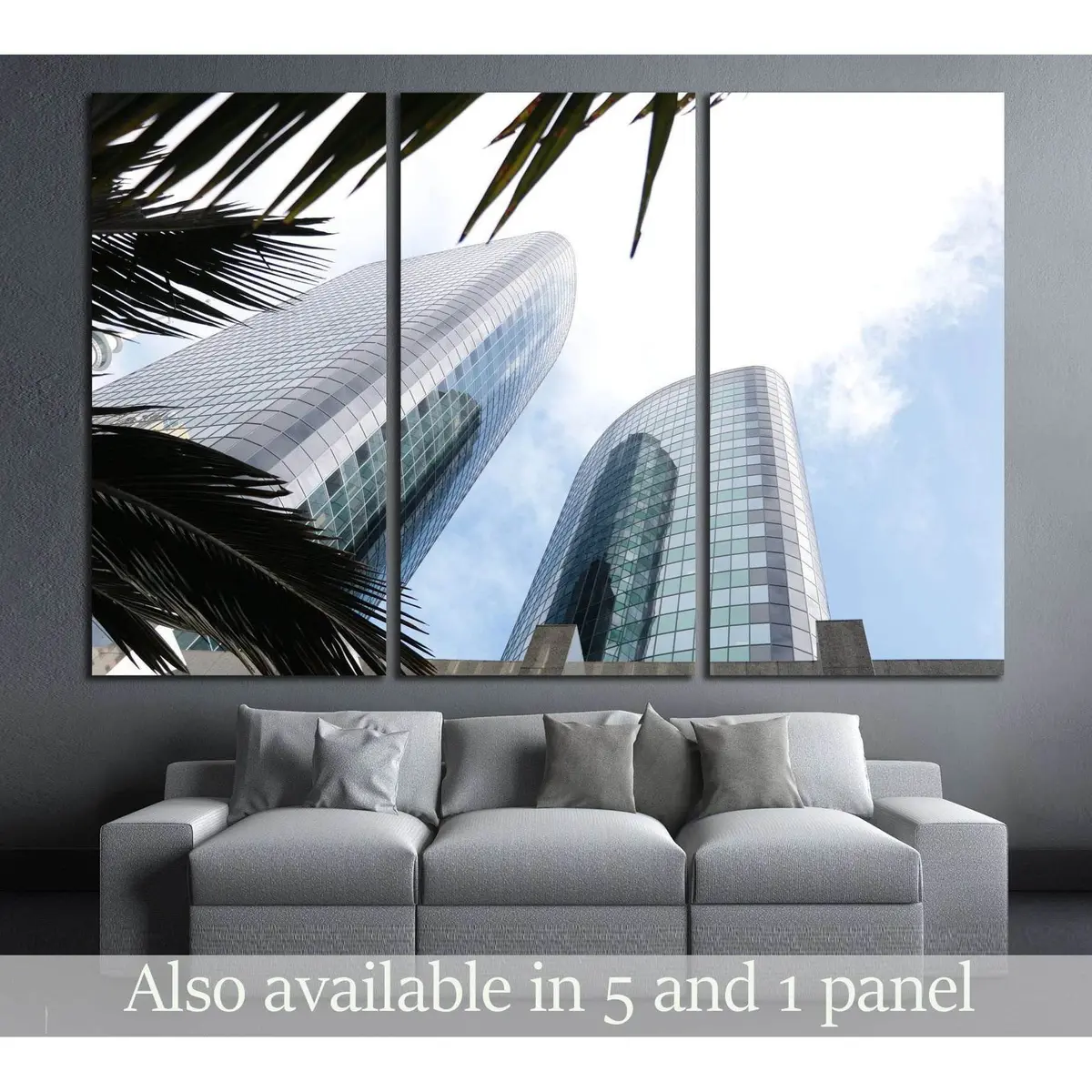 Two Highrises №2386 Ready To Hang Canvas Print 5