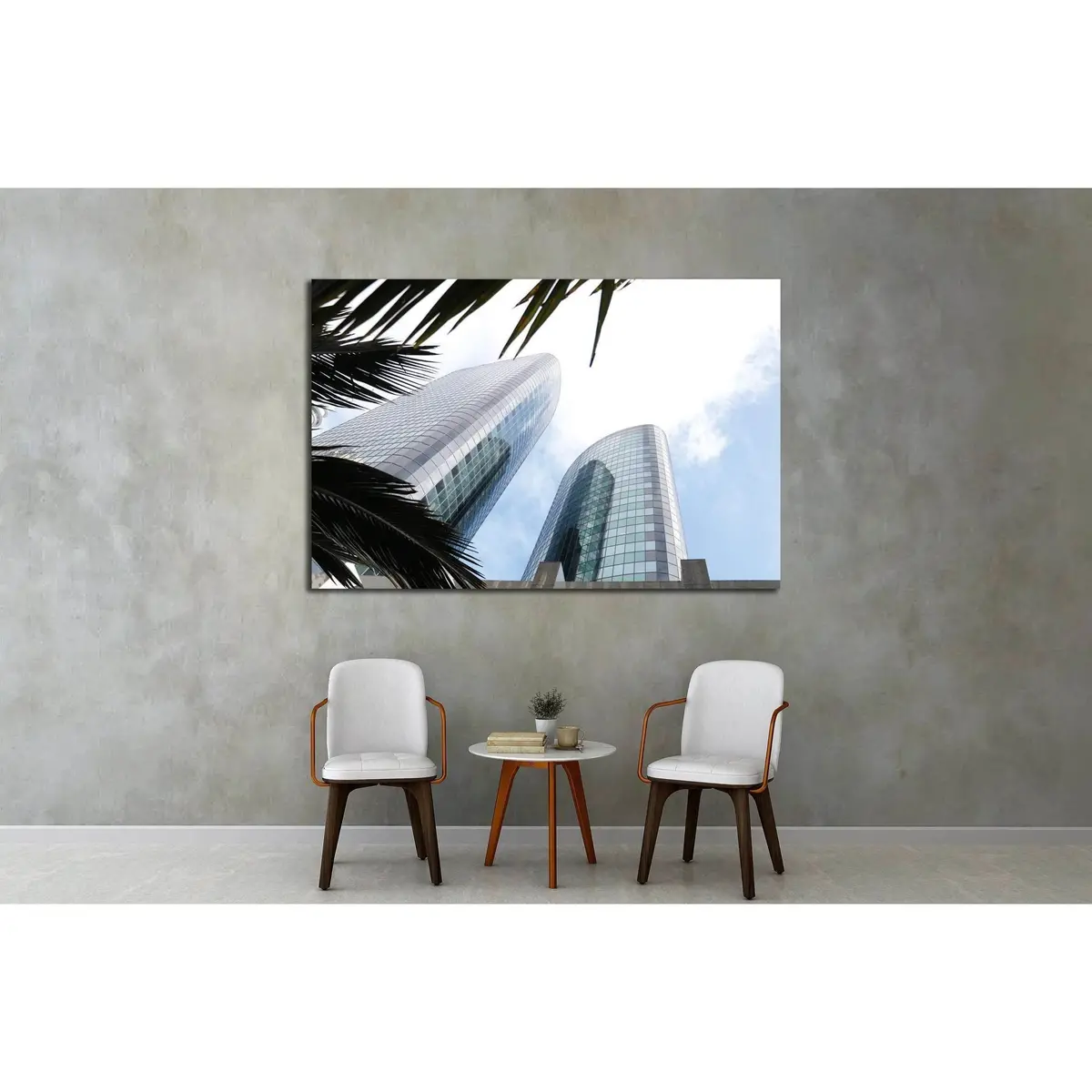 Two Highrises №2386 Ready To Hang Canvas Print 3