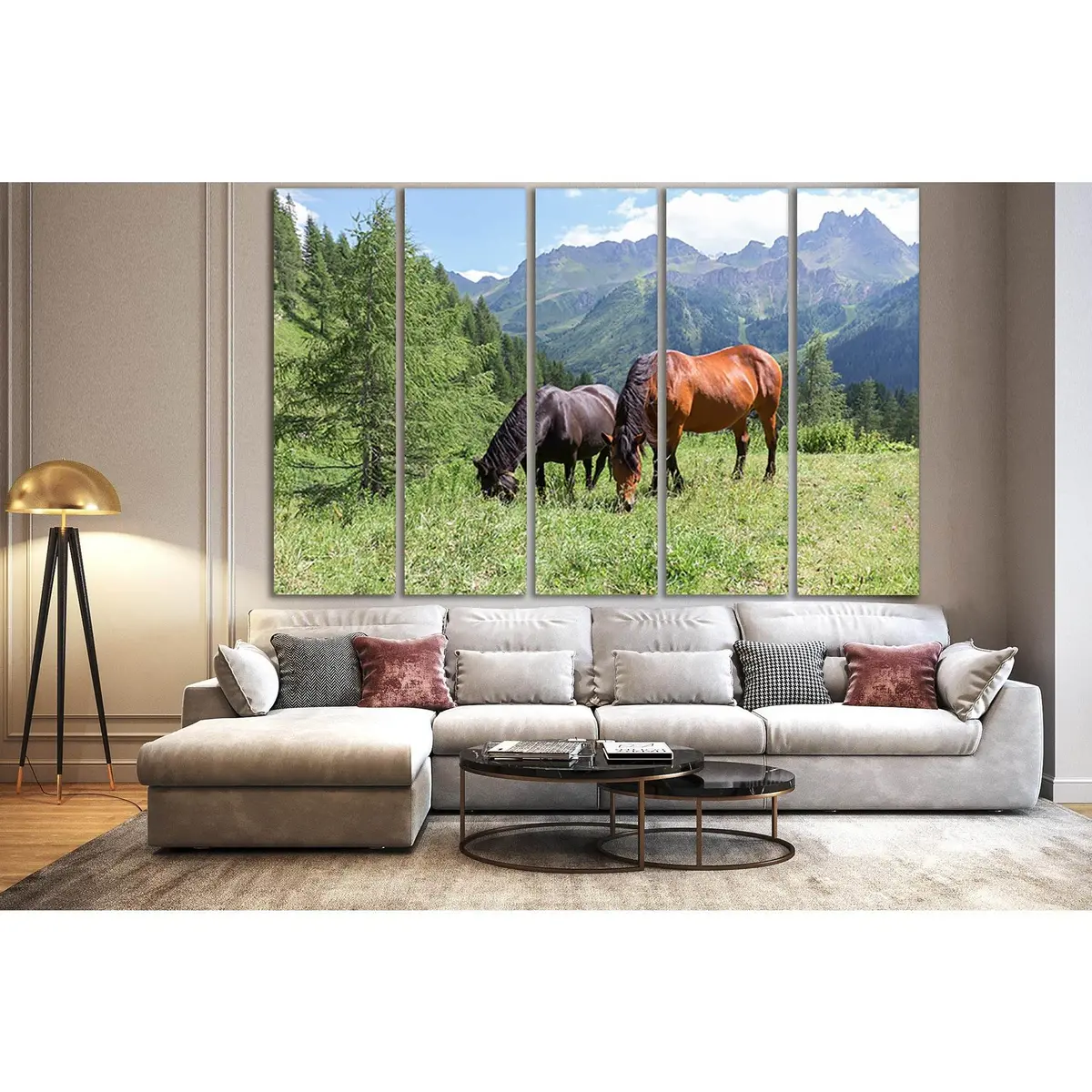 Premium Mountain Horse Canvas Art №SL1025 — Ready-to-Hang Wall Decor - Image 3