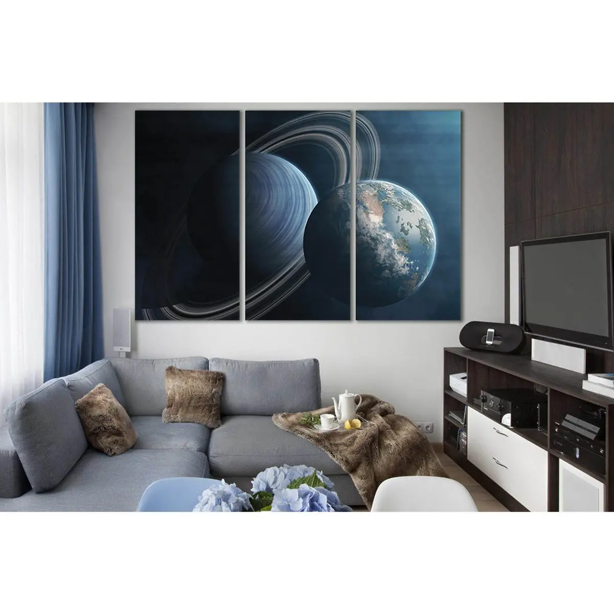 Two Planets Near Each Other №Sl988 Ready To Hang Canvas Print 5