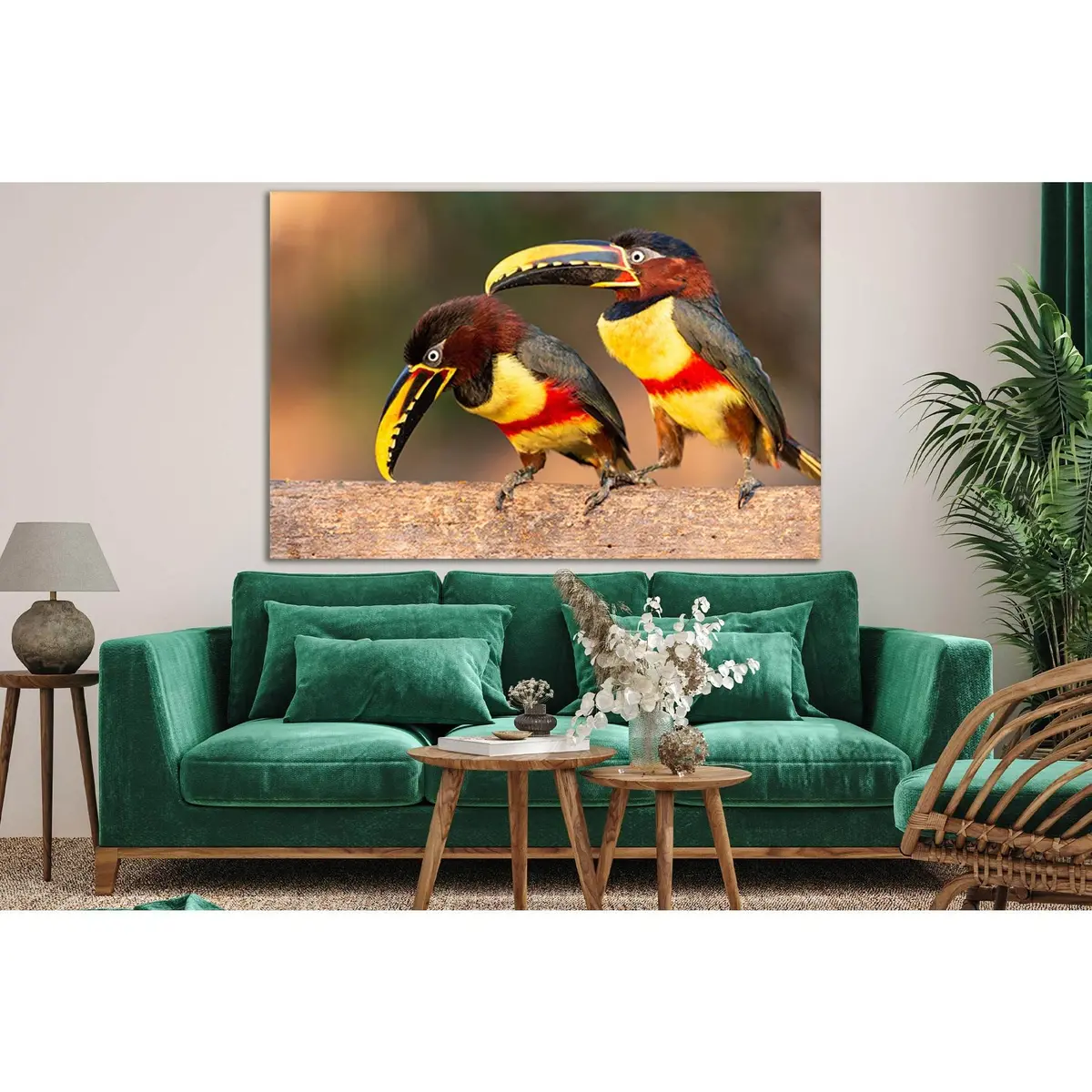 Two Pretty Toucans №Sl1044 Ready To Hang Canvas Print 2
