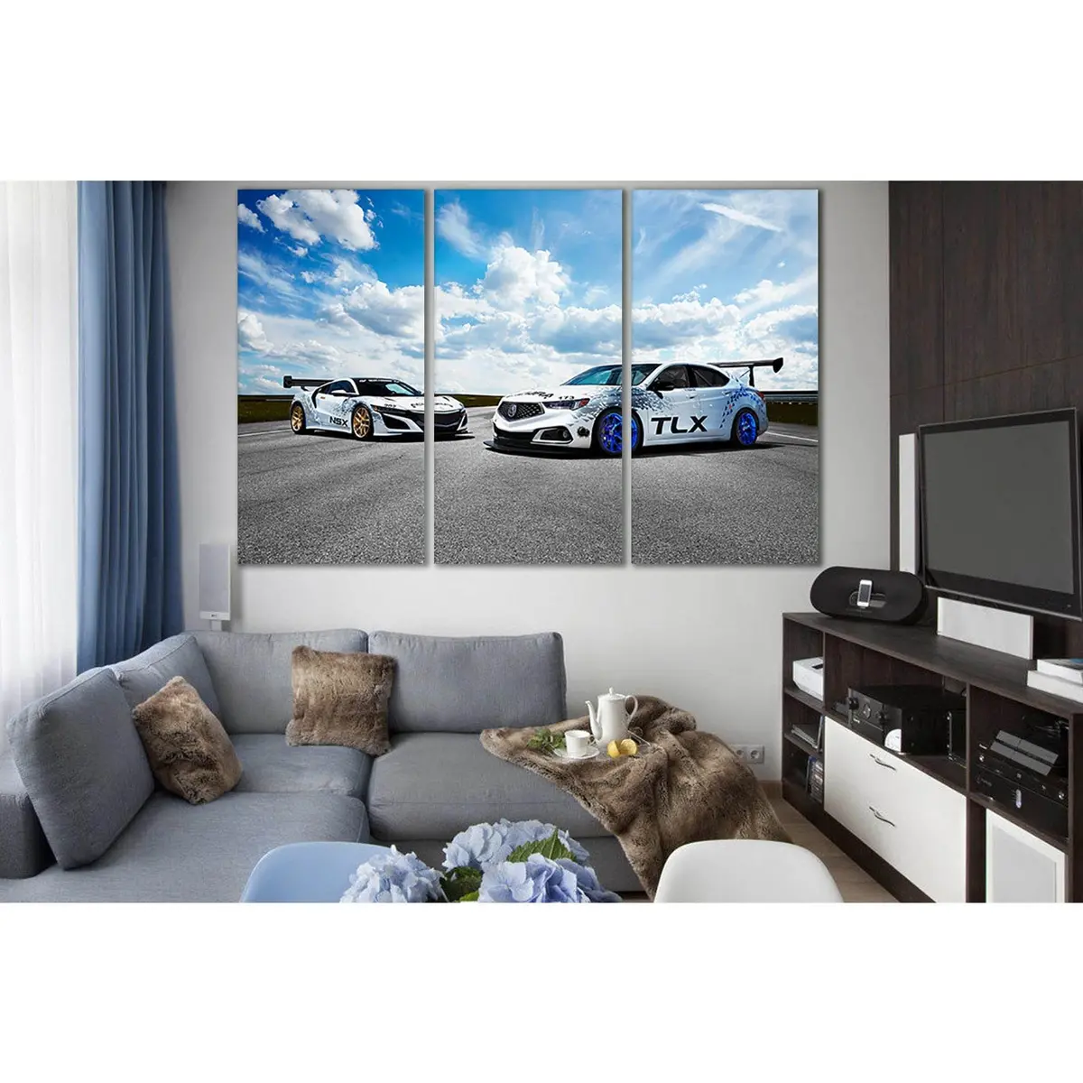 Two Sports Cars On The Road №Sl919 Ready To Hang Canvas Print 5