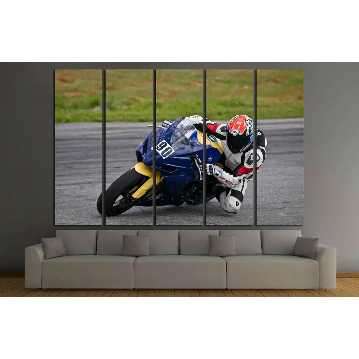 Ukrainian Superstock Championship Racing Art – Chaika Motordrome Canvas Print - Image 3