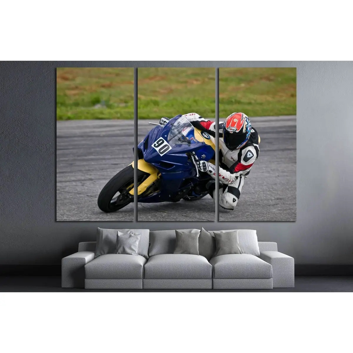 Ukrainian Superstock Championship On Chaika Motordrome №2470 Ready To Hang Canvas Print 5