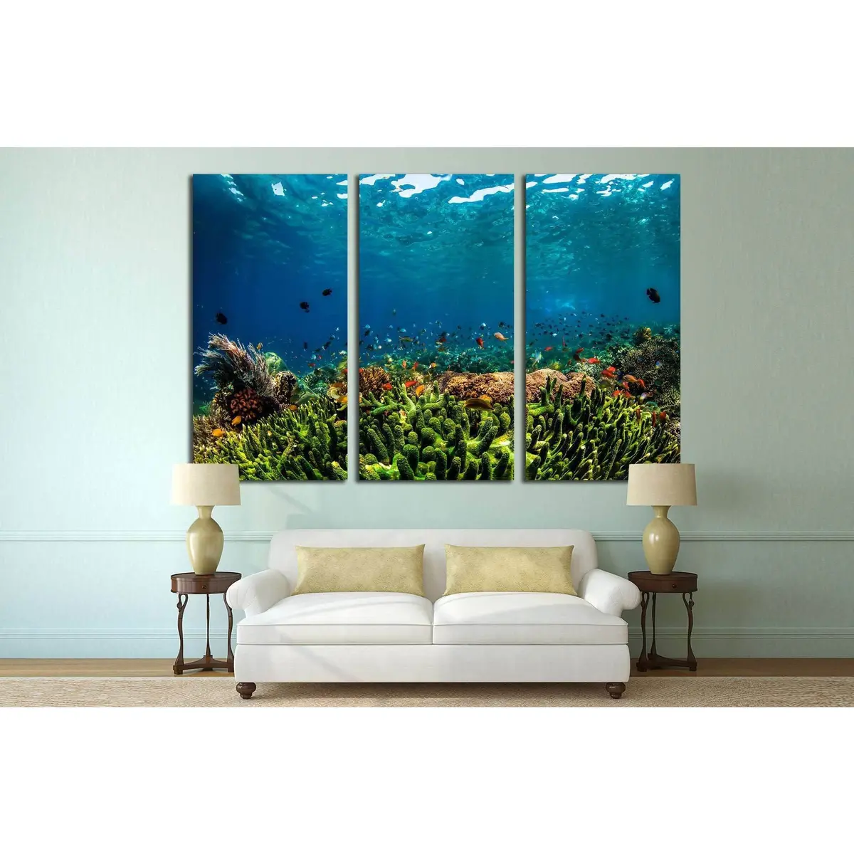 Underwater Fauna №515 Ready To Hang Canvas Print 5