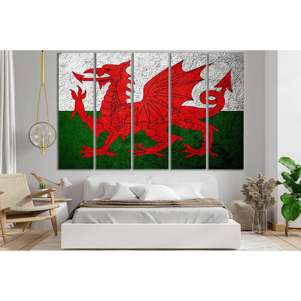Wales Flag Canvas Wall Art – Premium Ready-to-Hang UK Decor - Image 3