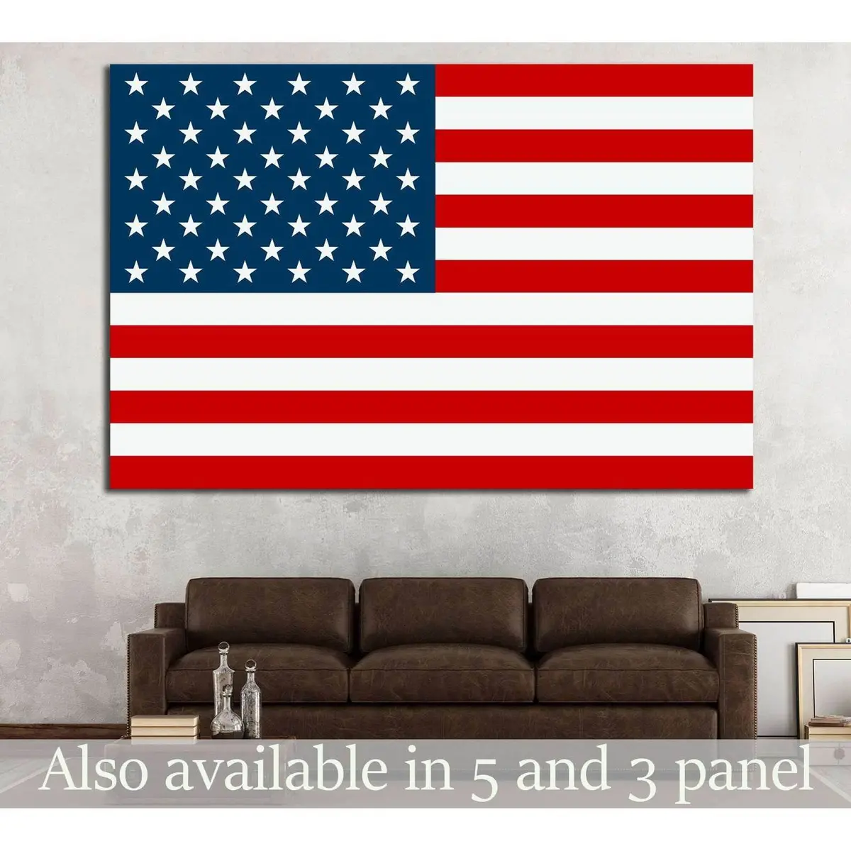 United States Flag №693 Ready To Hang Canvas Print 1