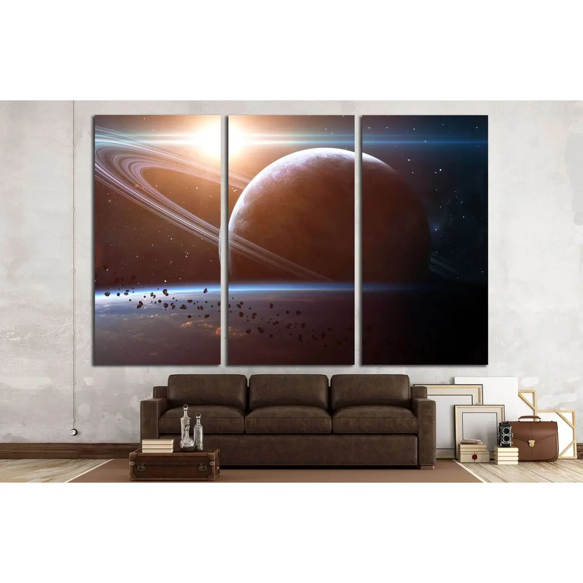Universe Scene With Planets. Elements Furnished By Nasa №2438 Ready To Hang Canvas Print 5