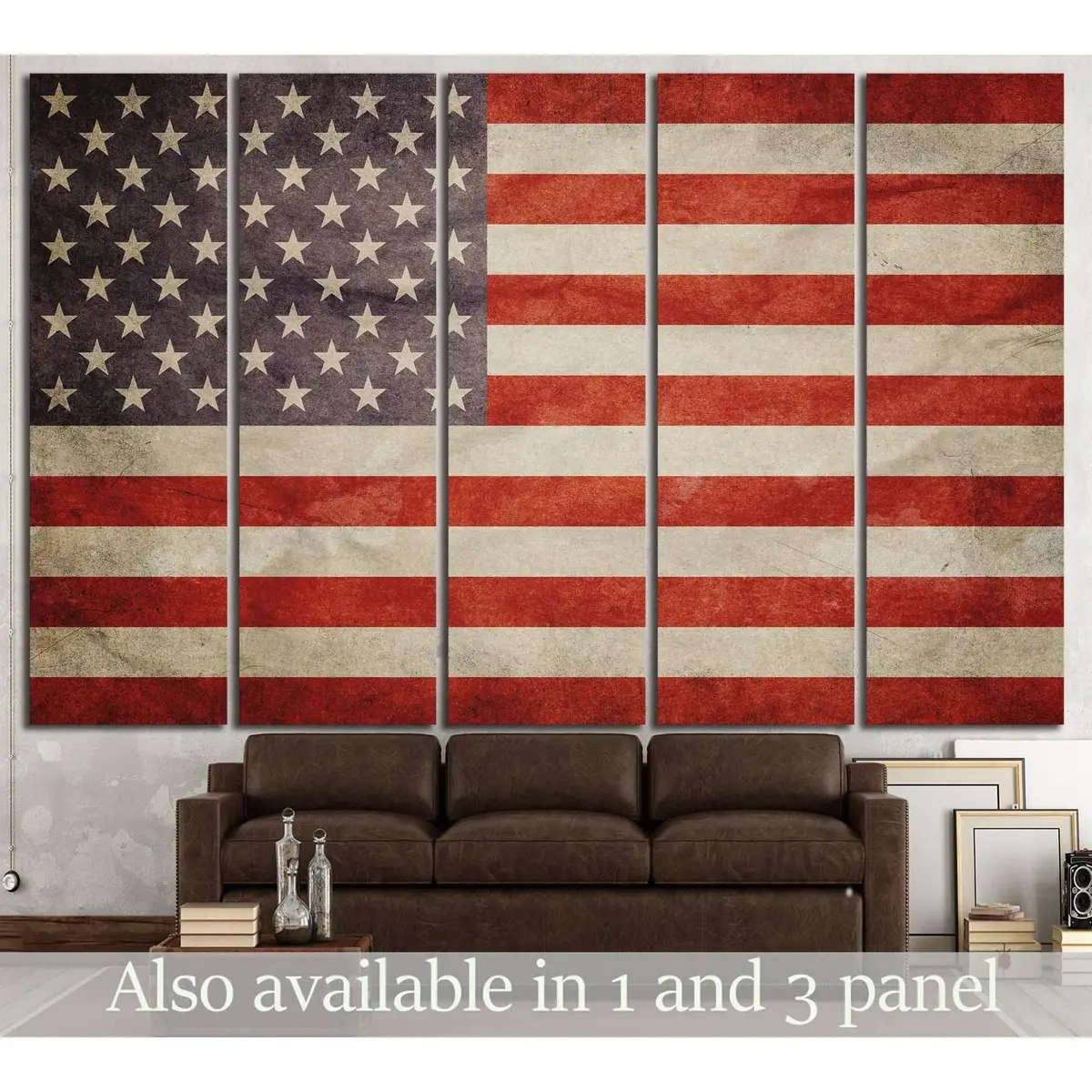 USA Flag #672 Premium Ready-to-Hang Canvas Print