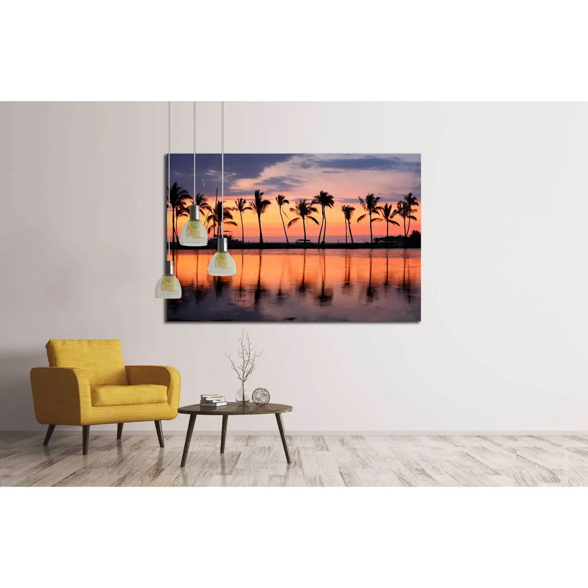 Vacation Getaway Colorful Concept Photo From Sea Ocean Water At Big Island, Hawaii, Usa №2694 Ready To Hang Canvas Print 3
