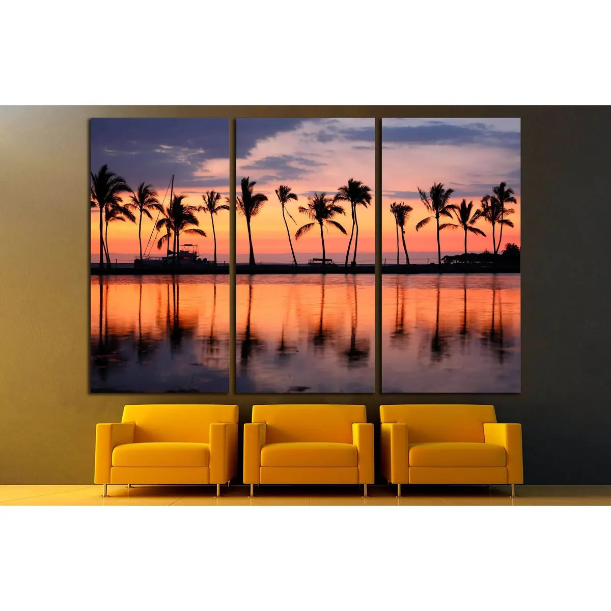 Vacation Getaway Colorful Concept Photo From Sea Ocean Water At Big Island, Hawaii, Usa №2694 Ready To Hang Canvas Print 5