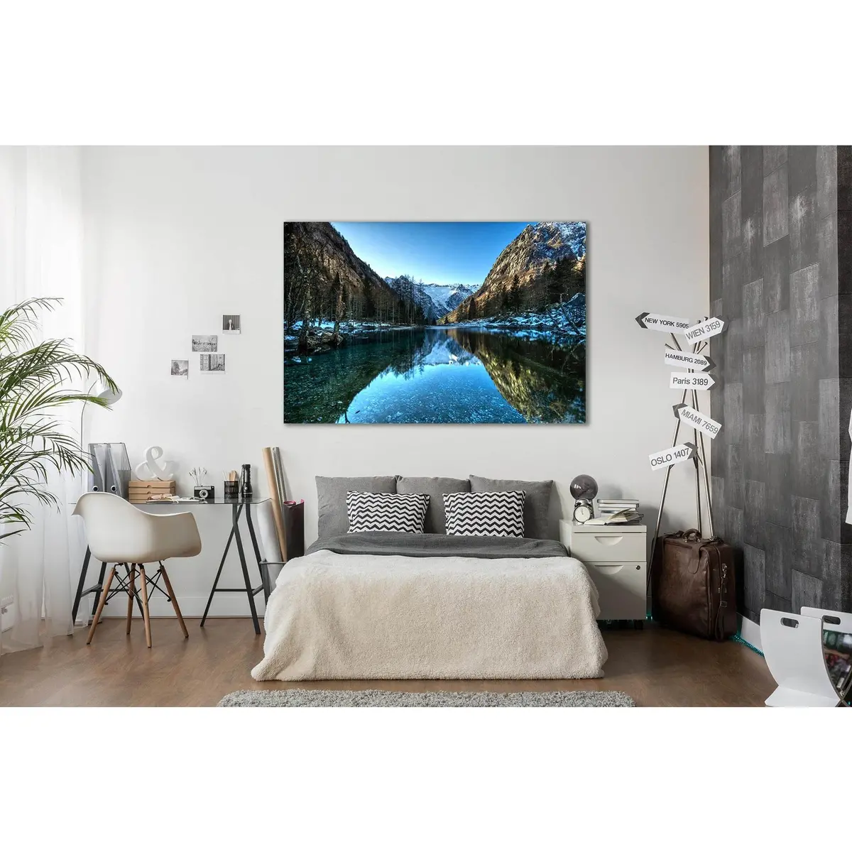 Val Di Mello In Lombardy №Sl23 Ready To Hang Canvas Print 2