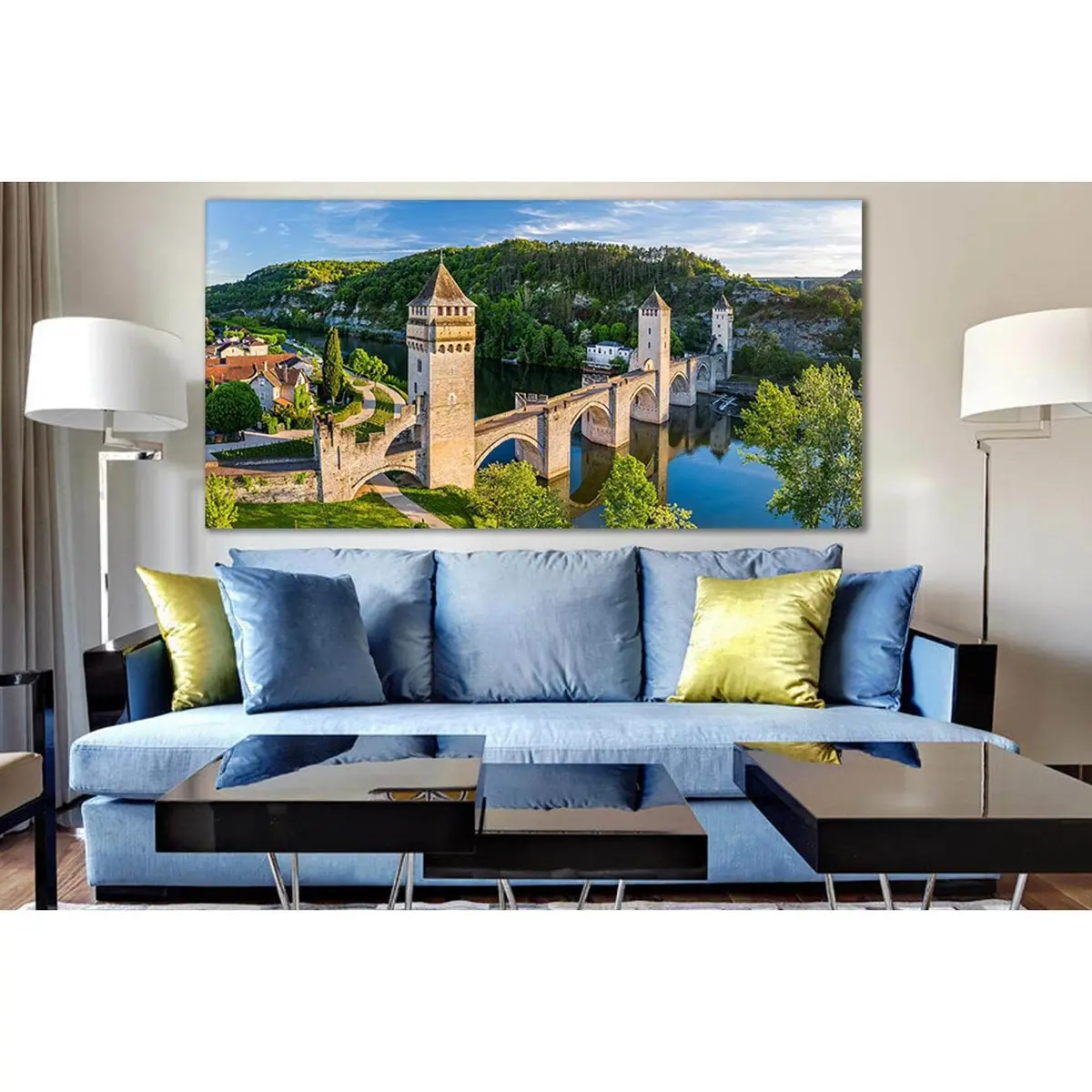 Valantrez Bridge France №Sl1104 Ready To Hang Canvas Print 1