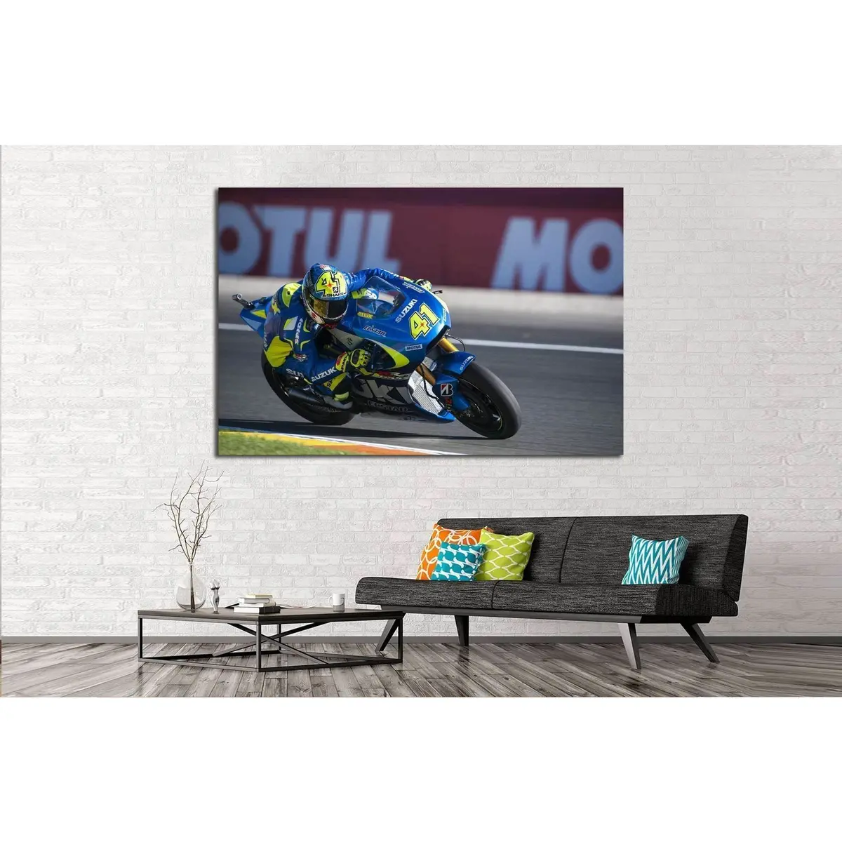 Valencia, Spain, Aleix Espargaro During Valencia Motogp №1872 Ready To Hang Canvas Print 2