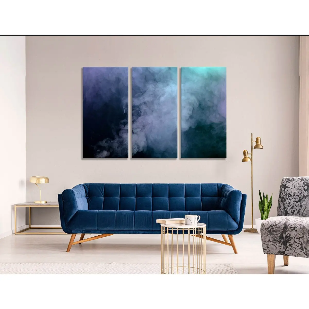 Varicoloured Fog Abstract №04364 Ready To Hang Canvas Print 5