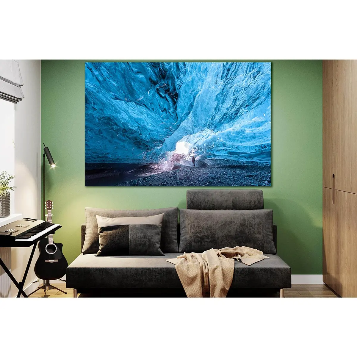 Vatnajökull Glacier Iceland №Sl1315 Ready To Hang Canvas Print 1